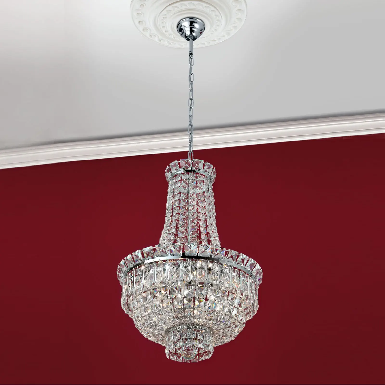 Luster AMBASSADOR, 9 izvora svetla, hrom - 2