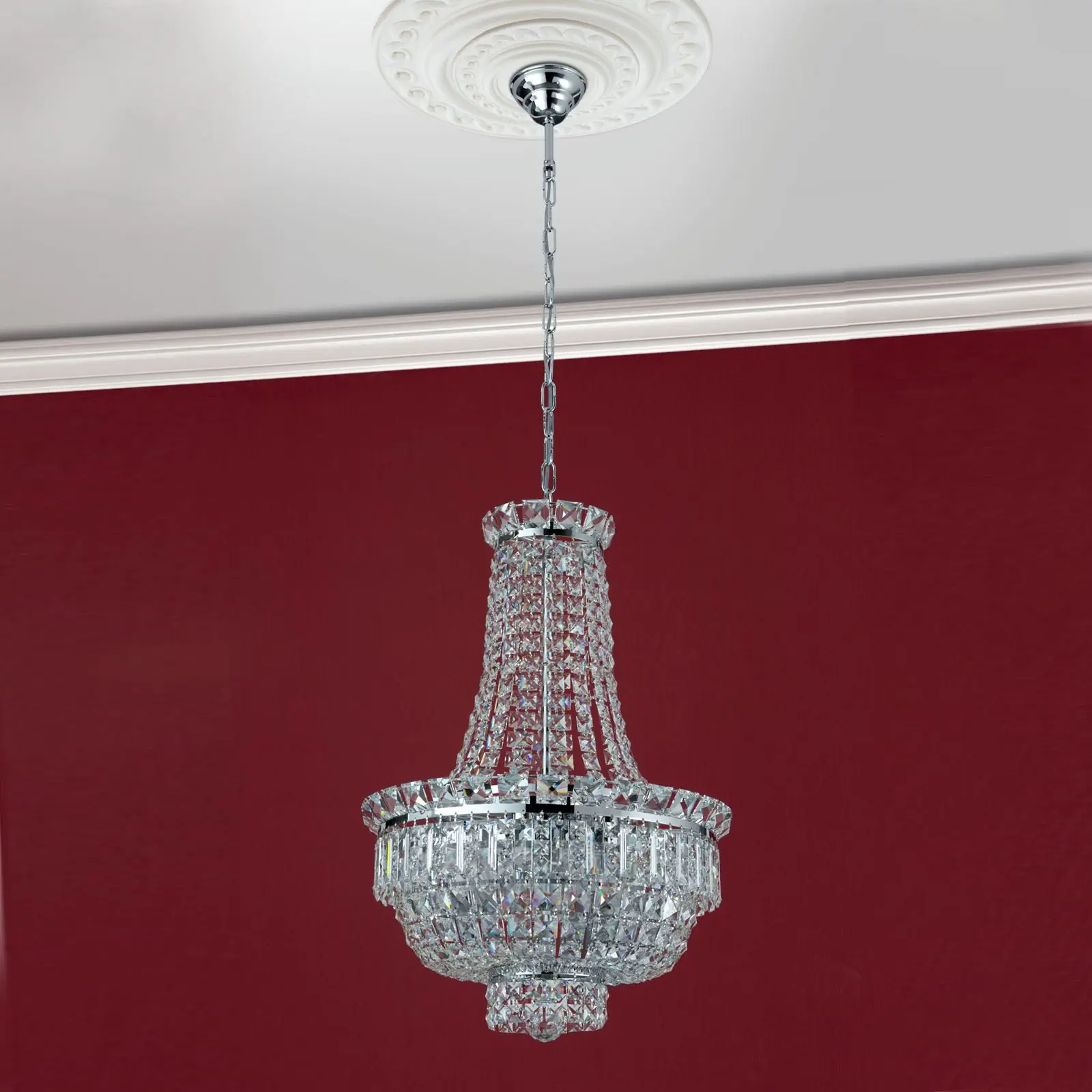 Luster AMBASSADOR, 9 izvora svetla, hrom - 3