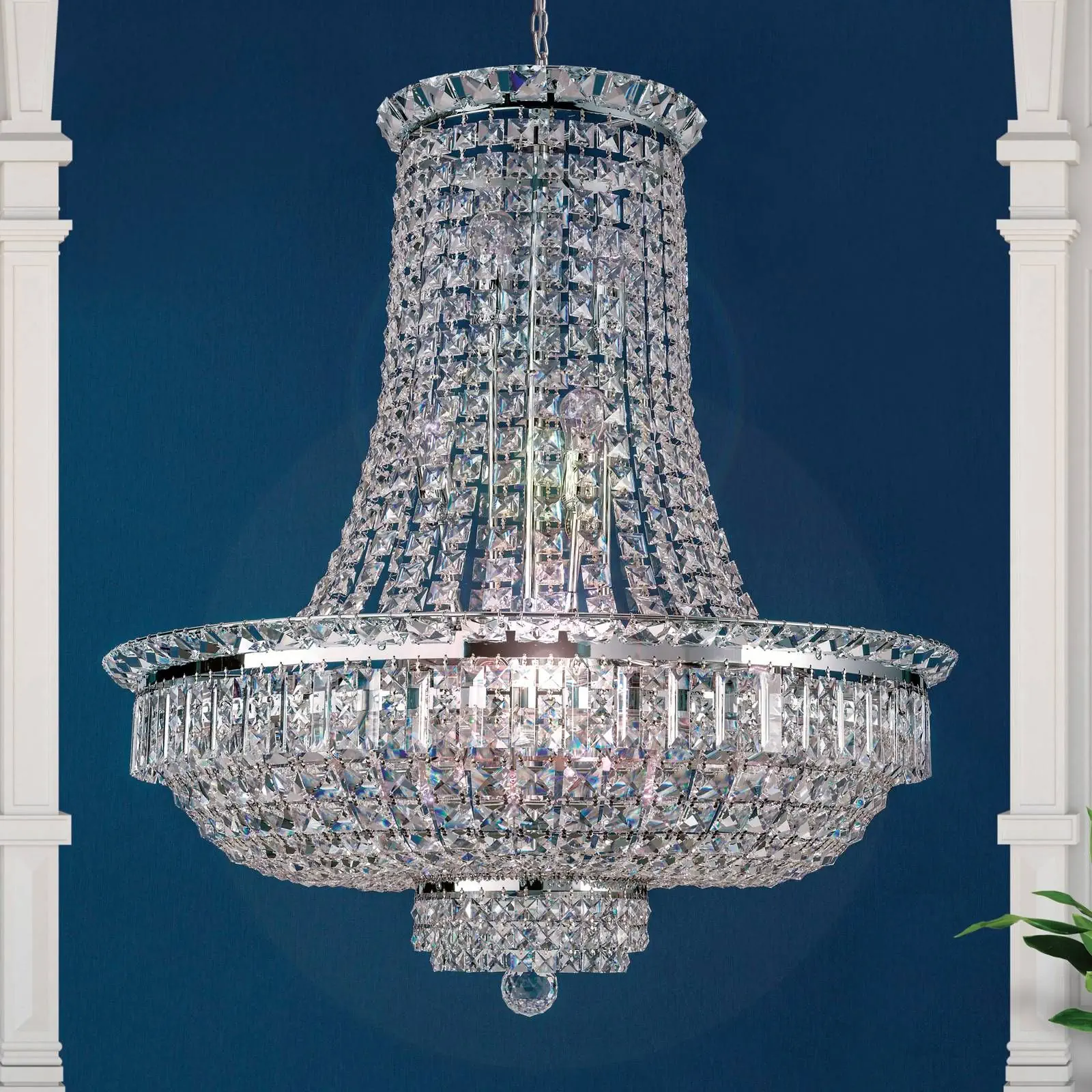 Luster AMBASSADOR, 21 izvor svetla, hrom - 1