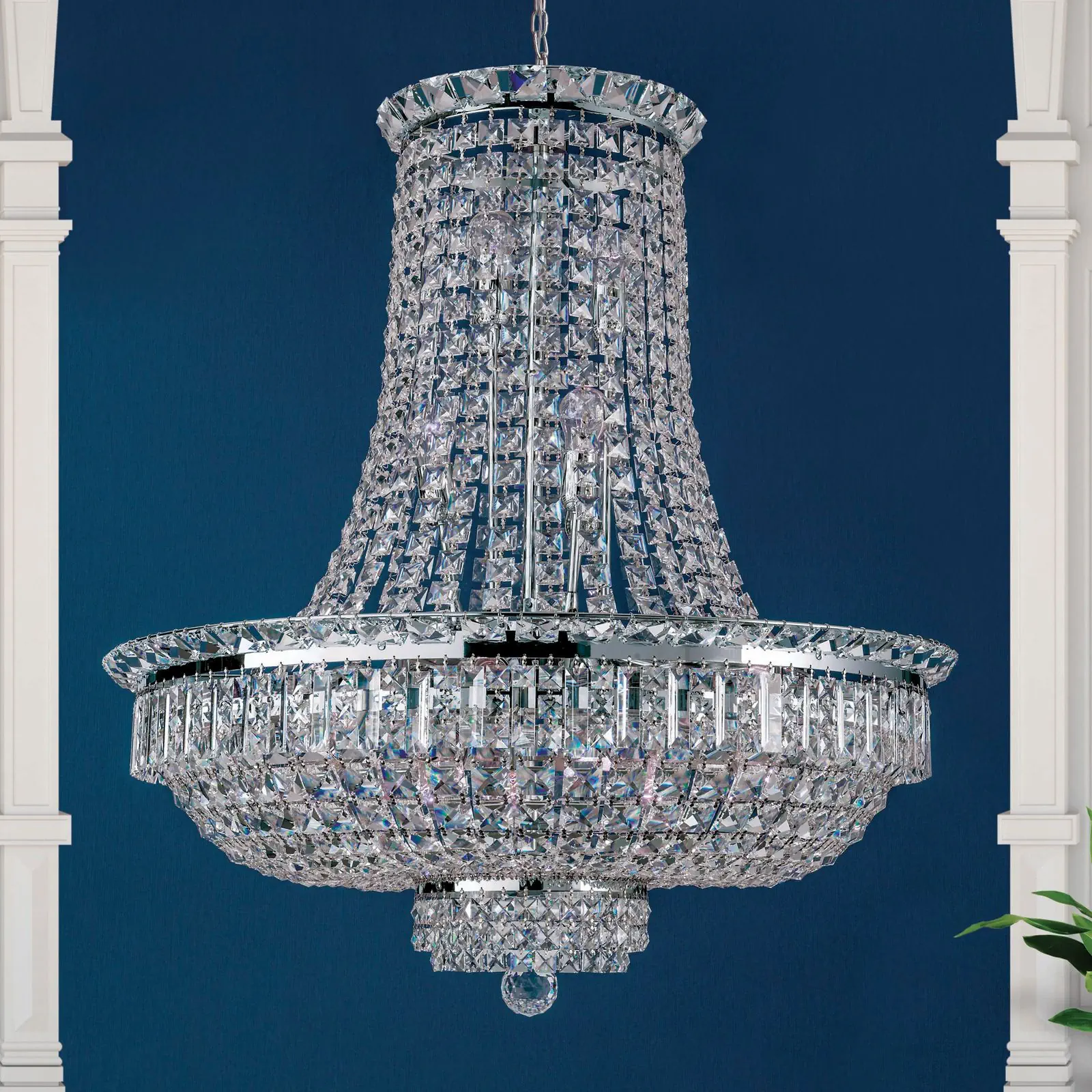 Luster AMBASSADOR, 21 izvor svetla, hrom - 2