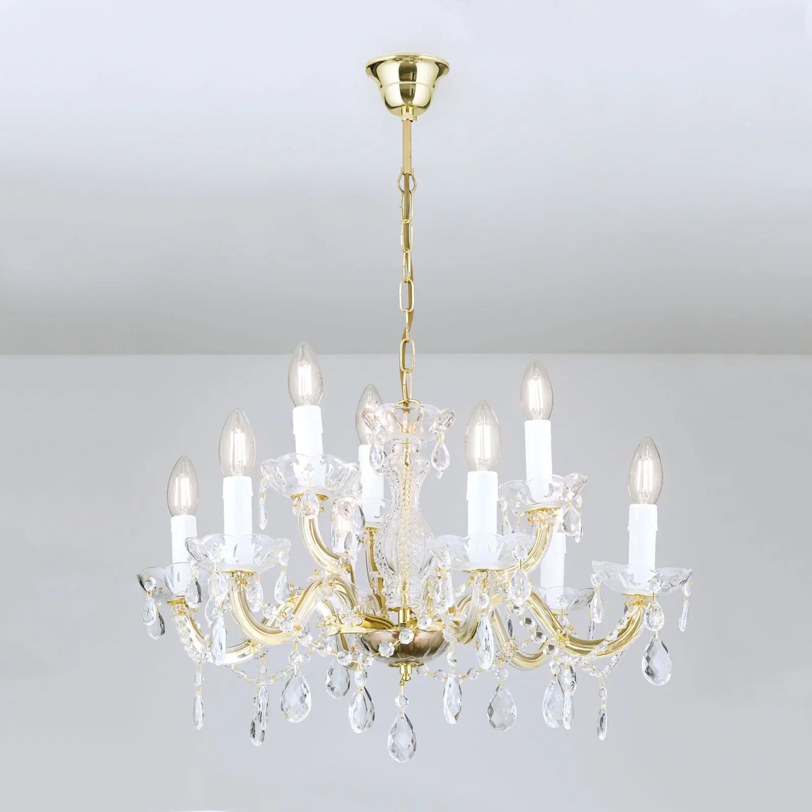 Luster MARIE CLAIRE, 9 izvora svetla, zlatni - 4