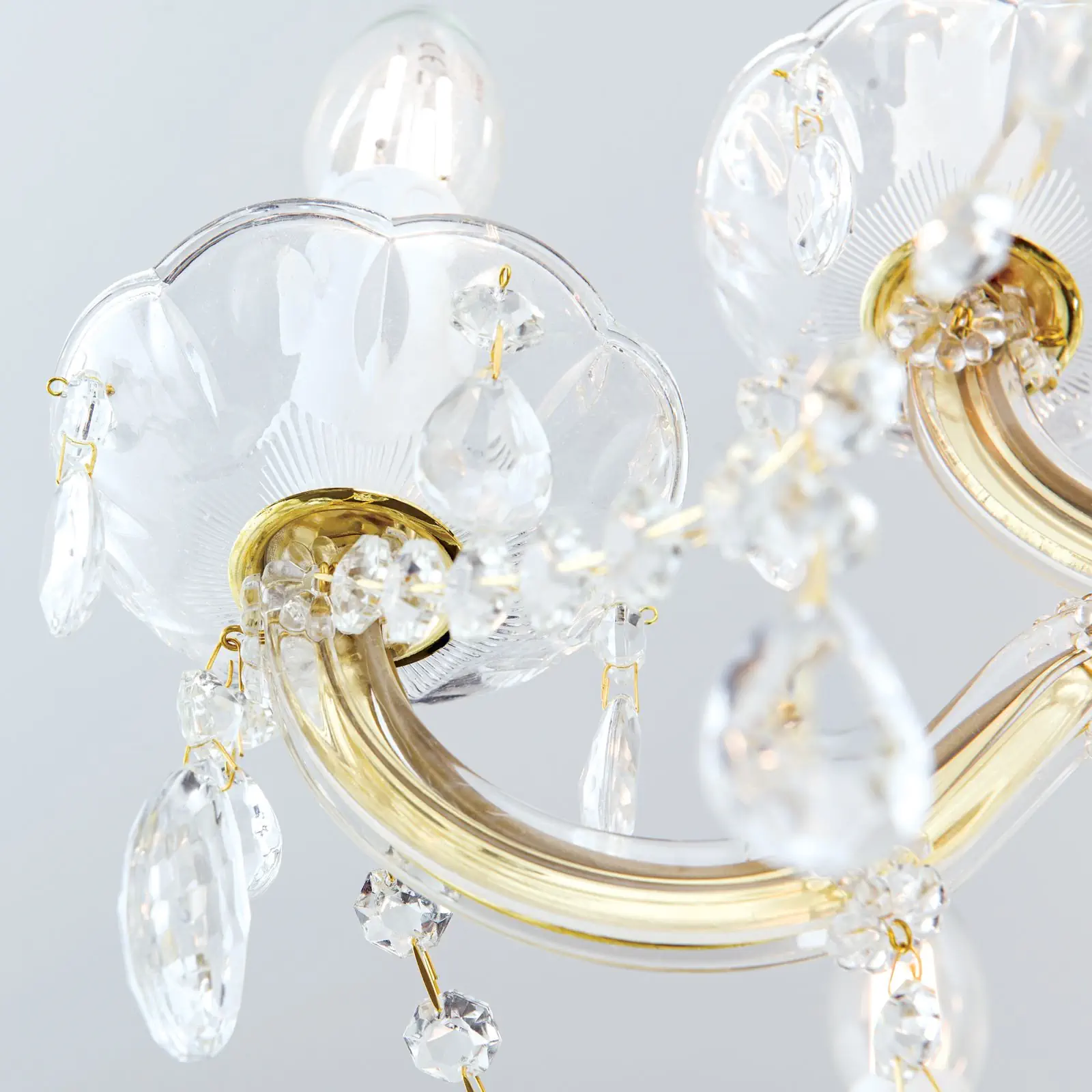 Luster MARIE CLAIRE, 9 izvora svetla, zlatni - 6