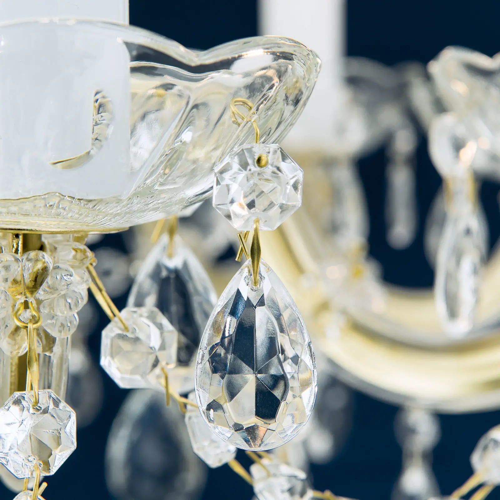 Luster MARIE CLAIRE, 8 izvora svetla, zlatni - 5