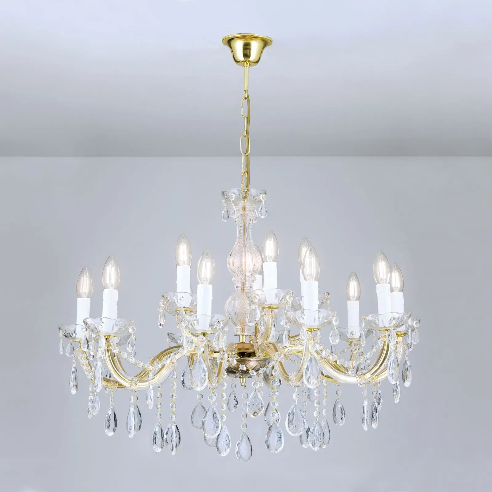 Luster MARIE CLAIRE, 15 izvora svetla, zlatni - 4