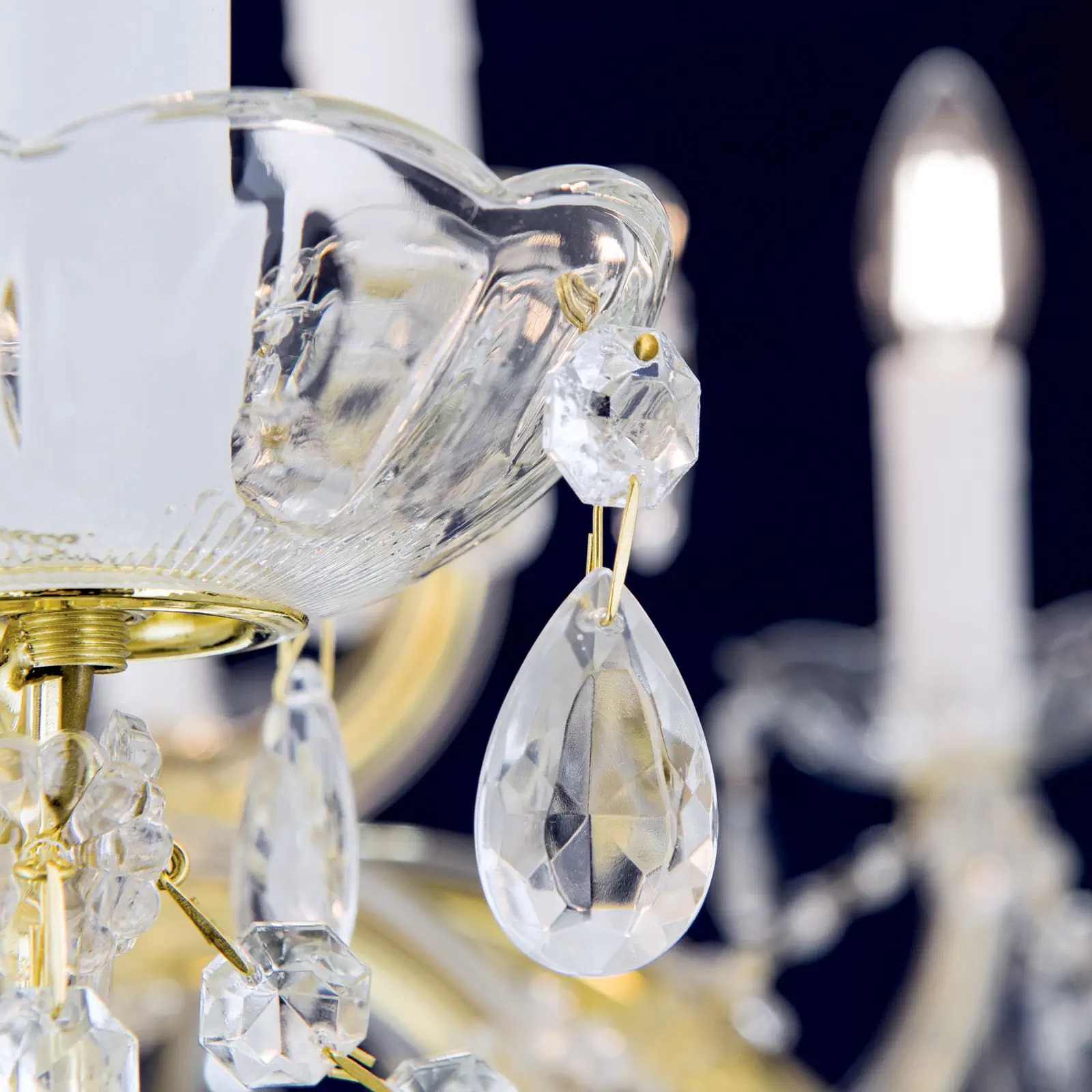 Luster MARIE CLAIRE, 15 izvora svetla, zlatni - 5