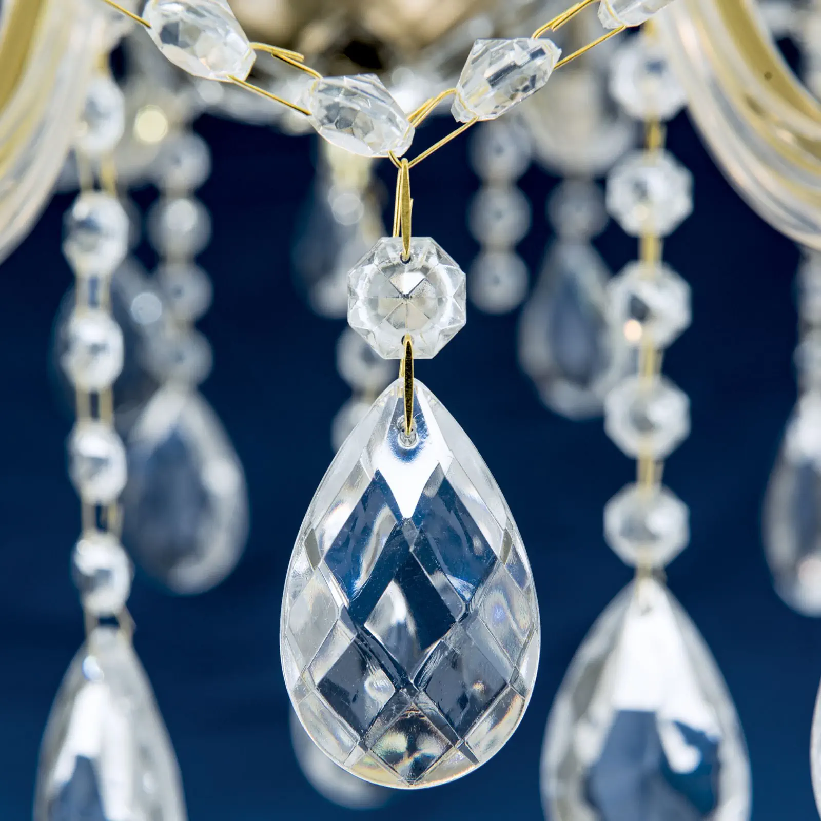 Luster MARIE CLAIRE, 15 izvora svetla, zlatni - 6