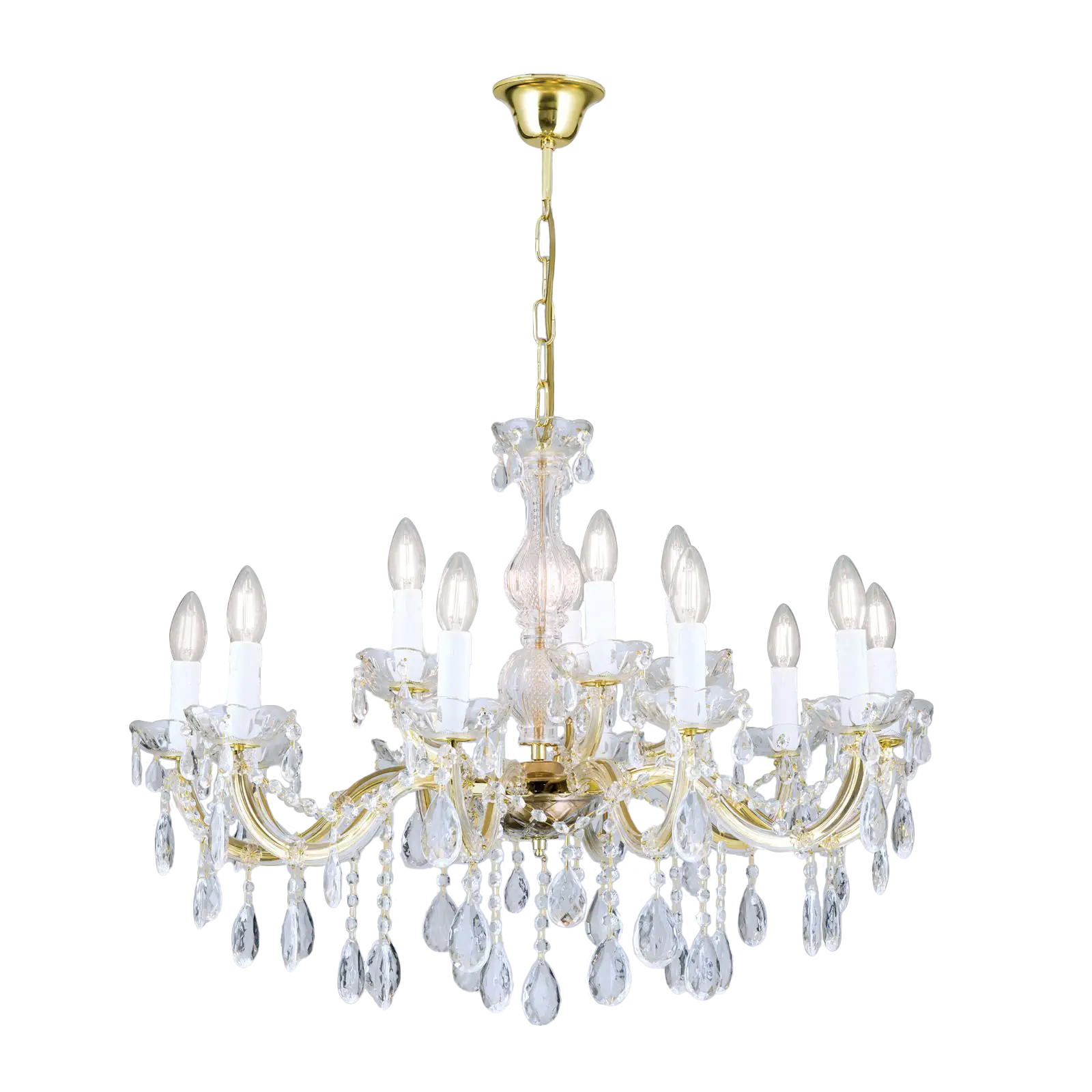 Luster MARIE CLAIRE, 15 izvora svetla, zlatni - 9