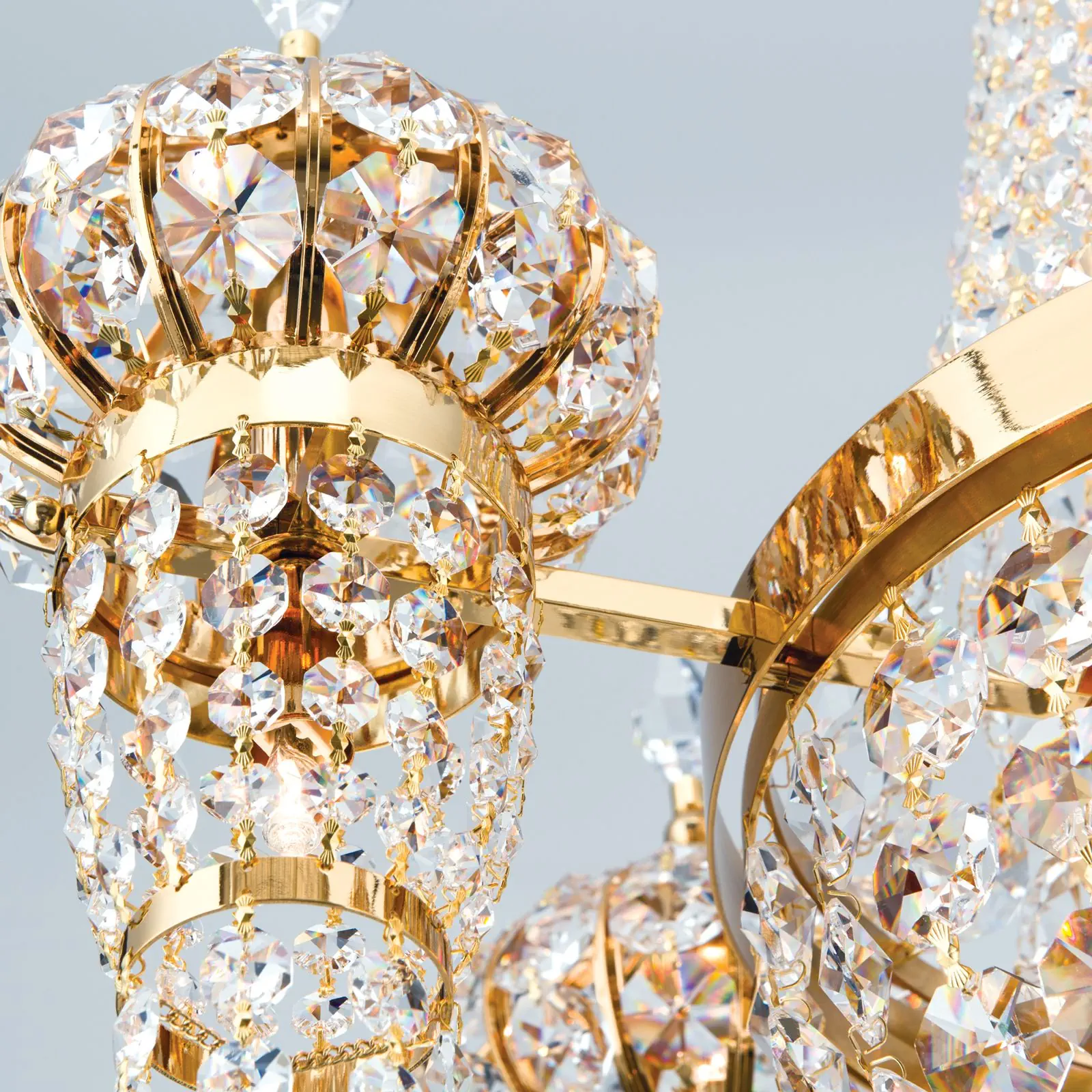 Luster ORIENTAL, 24 izvora svetla, zlatni - 5