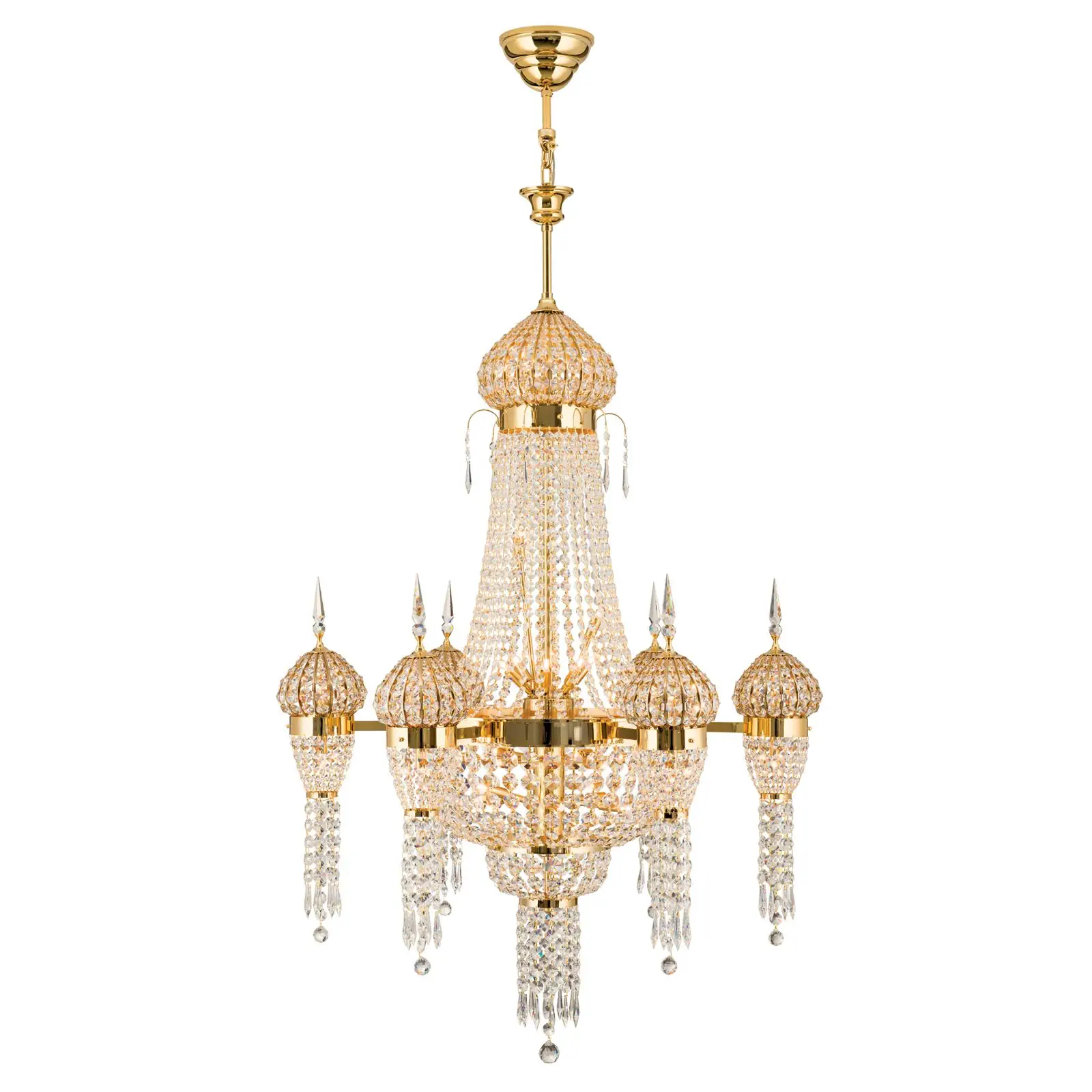 Luster ORIENTAL, 36 izvora svetla, zlatni - 4