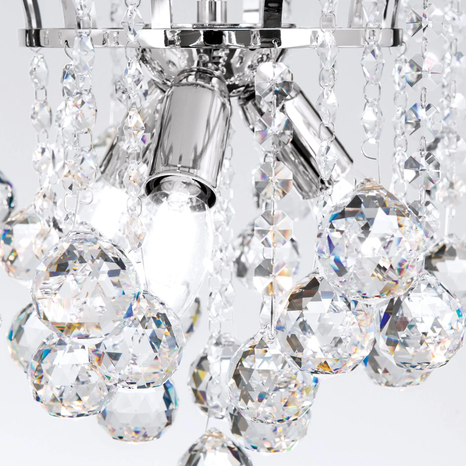 Luster KRISTALL KLASSISCH, 3 izvora svetla, hrom, providni kristal - 6