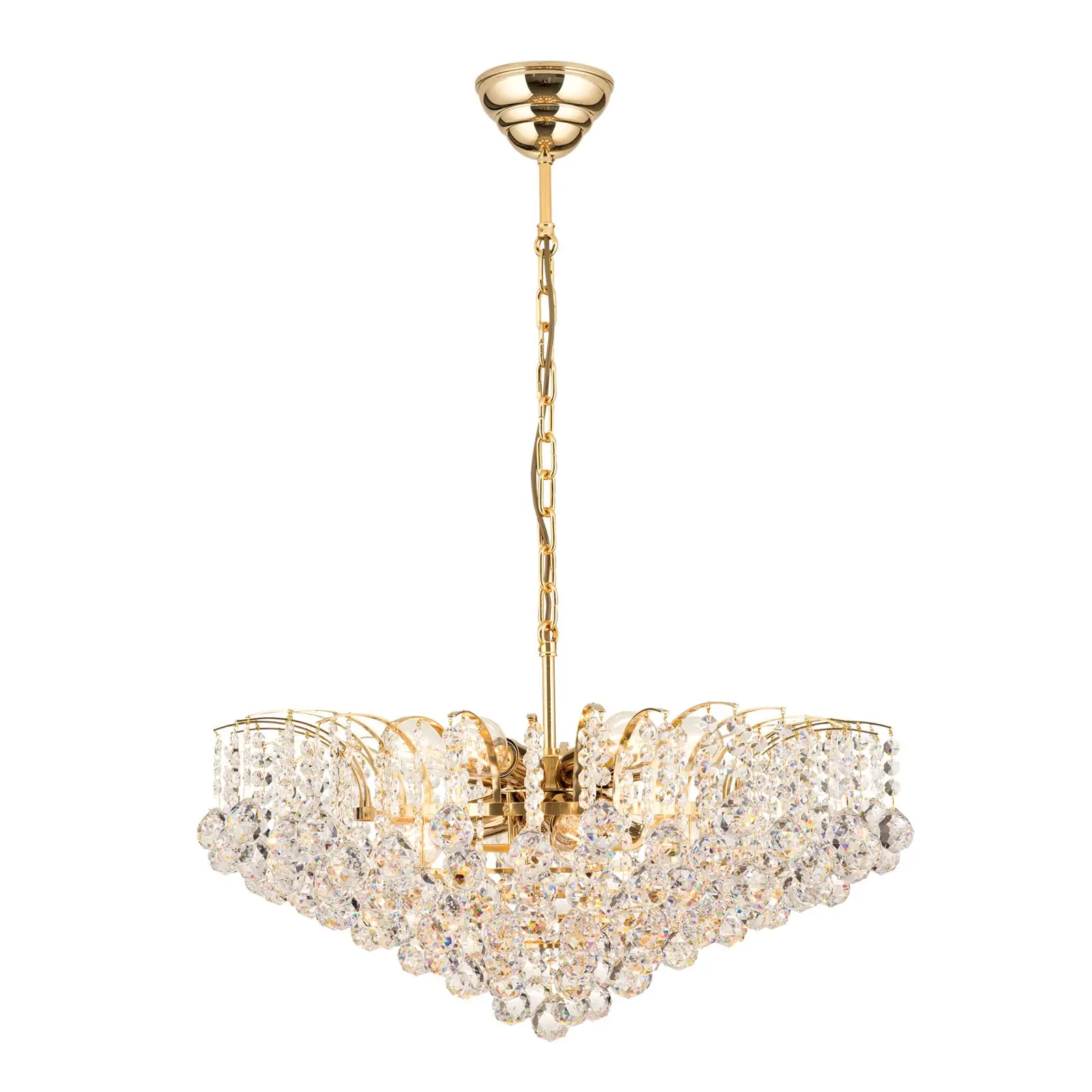 Luster KRISTALL KLASSISCH, 10 izvora svetla, hrom - 4