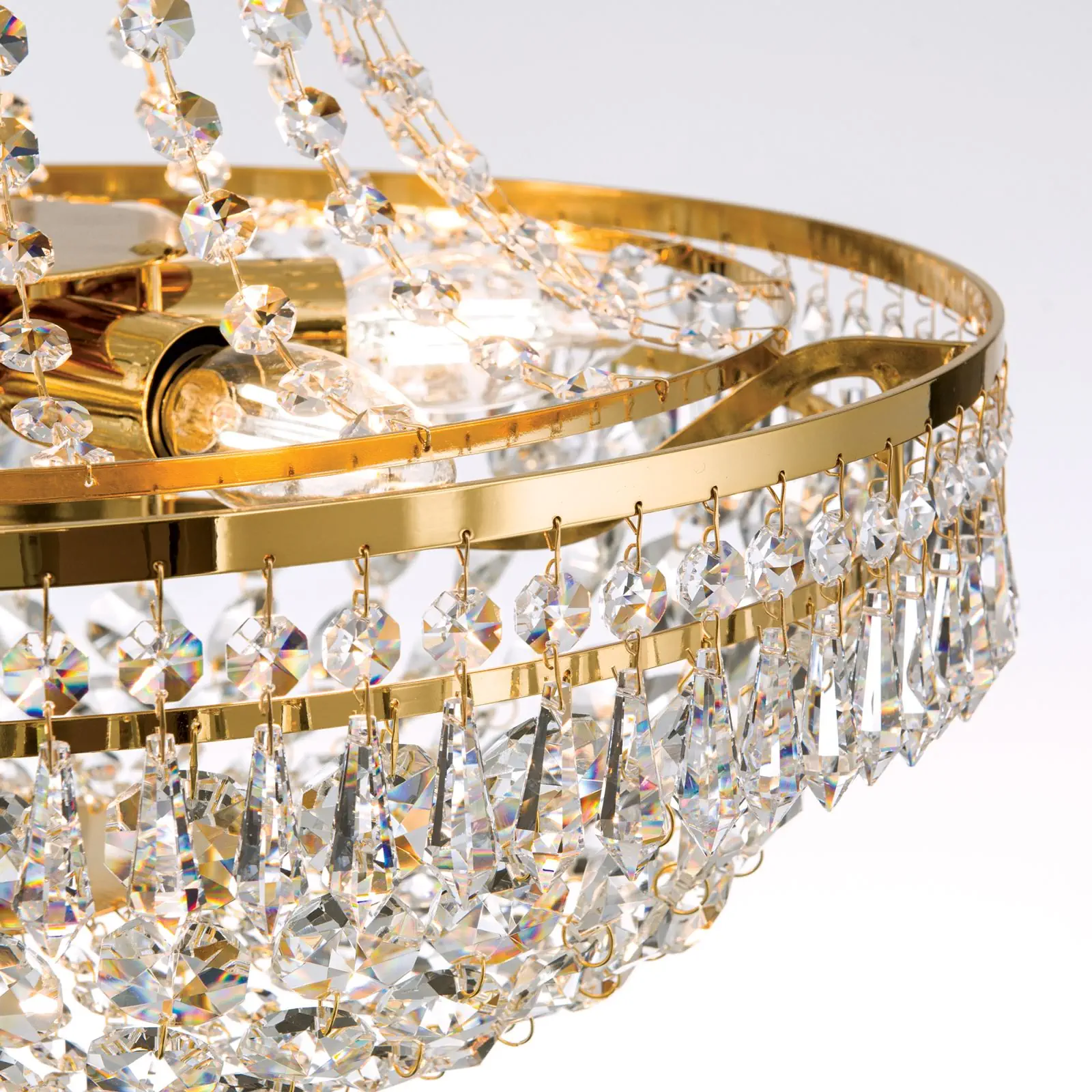 Luster SHERATON, 45cm, 24-karatno pozlaćen - 6