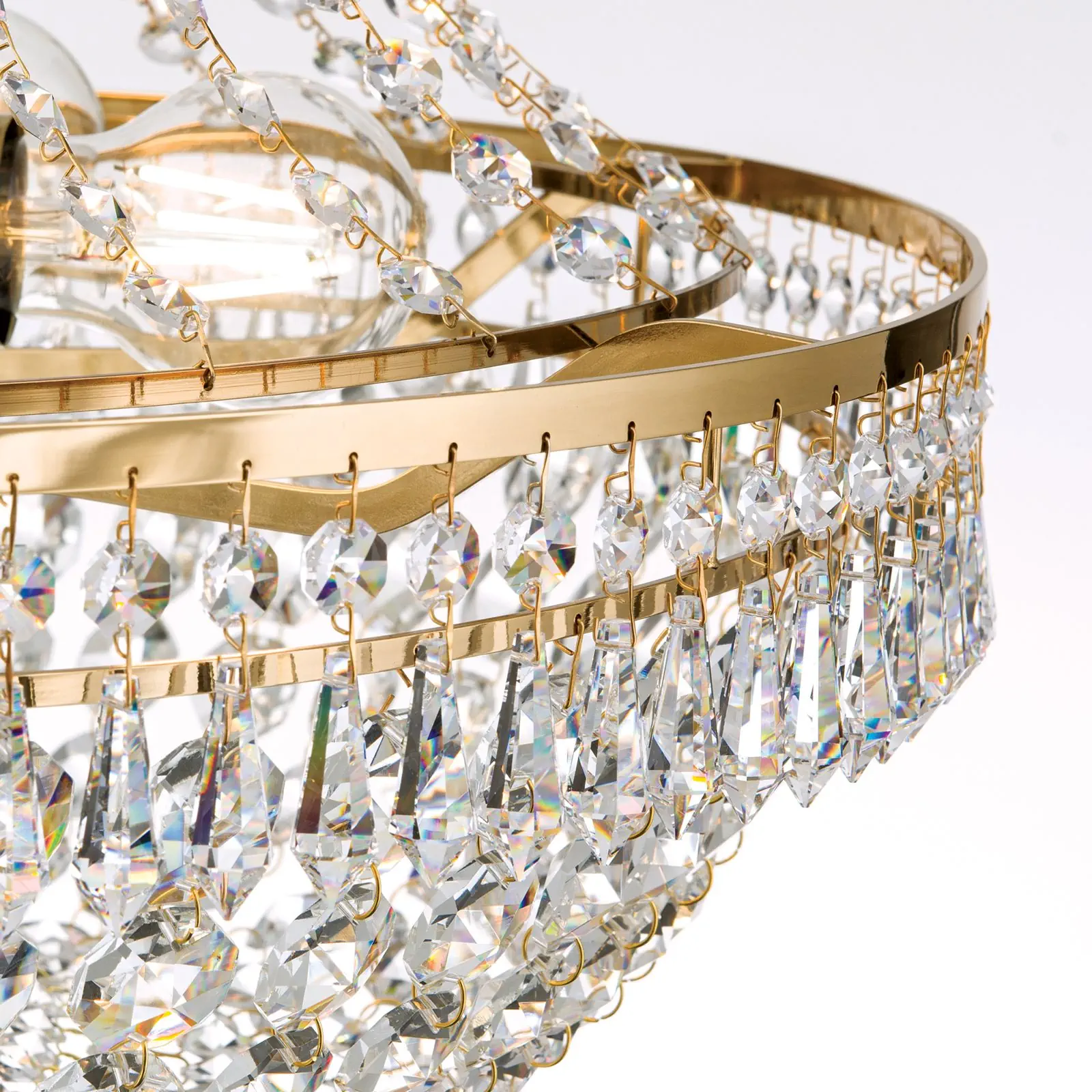 Luster SHERATON, 55cm, 24-karatno pozlaćen - 5