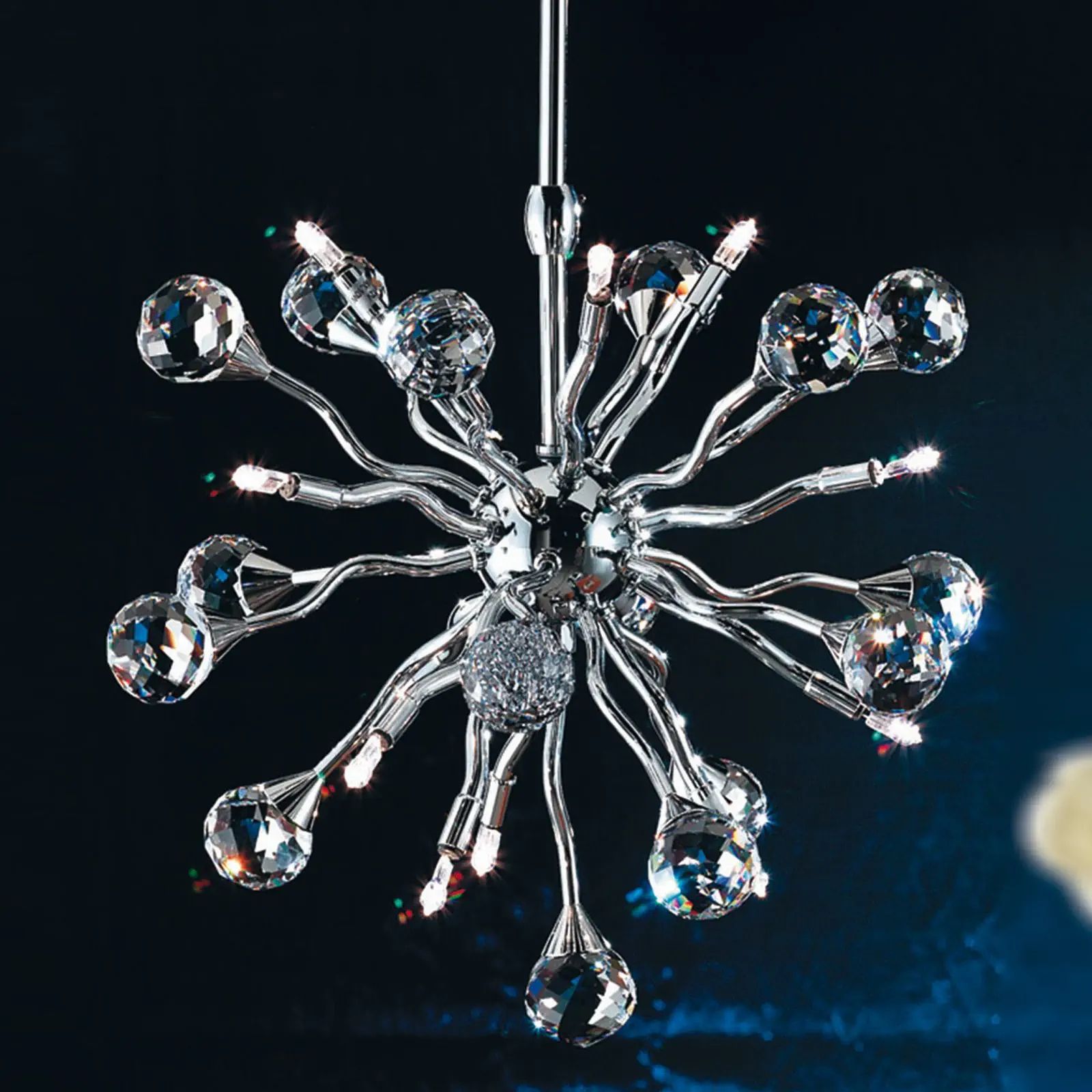 Luster GALAXY, 12 izvora svetla, hrom - 2