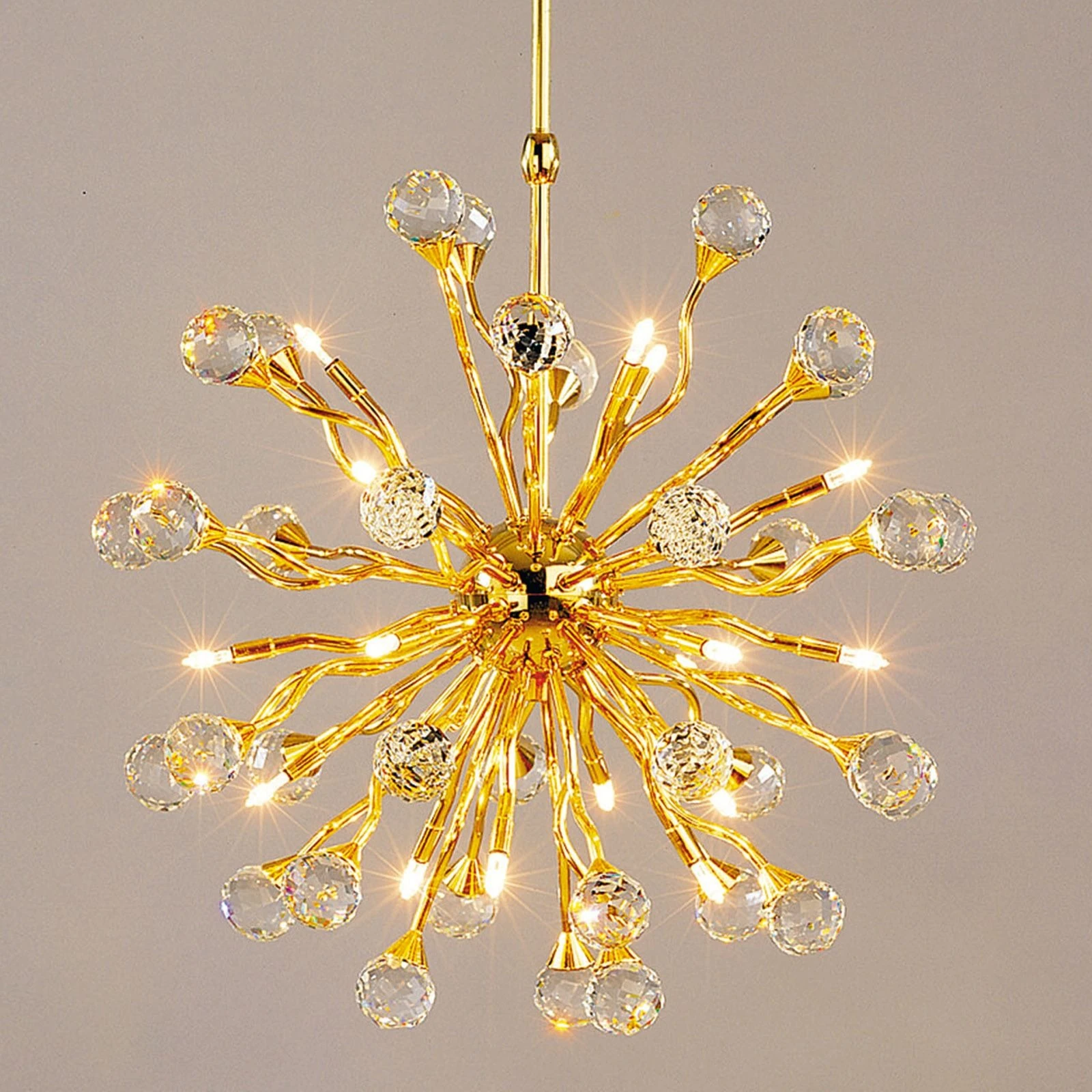 Luster GALAXY, 18 izvora svetla, 24-karatno pozlaćeno - 2