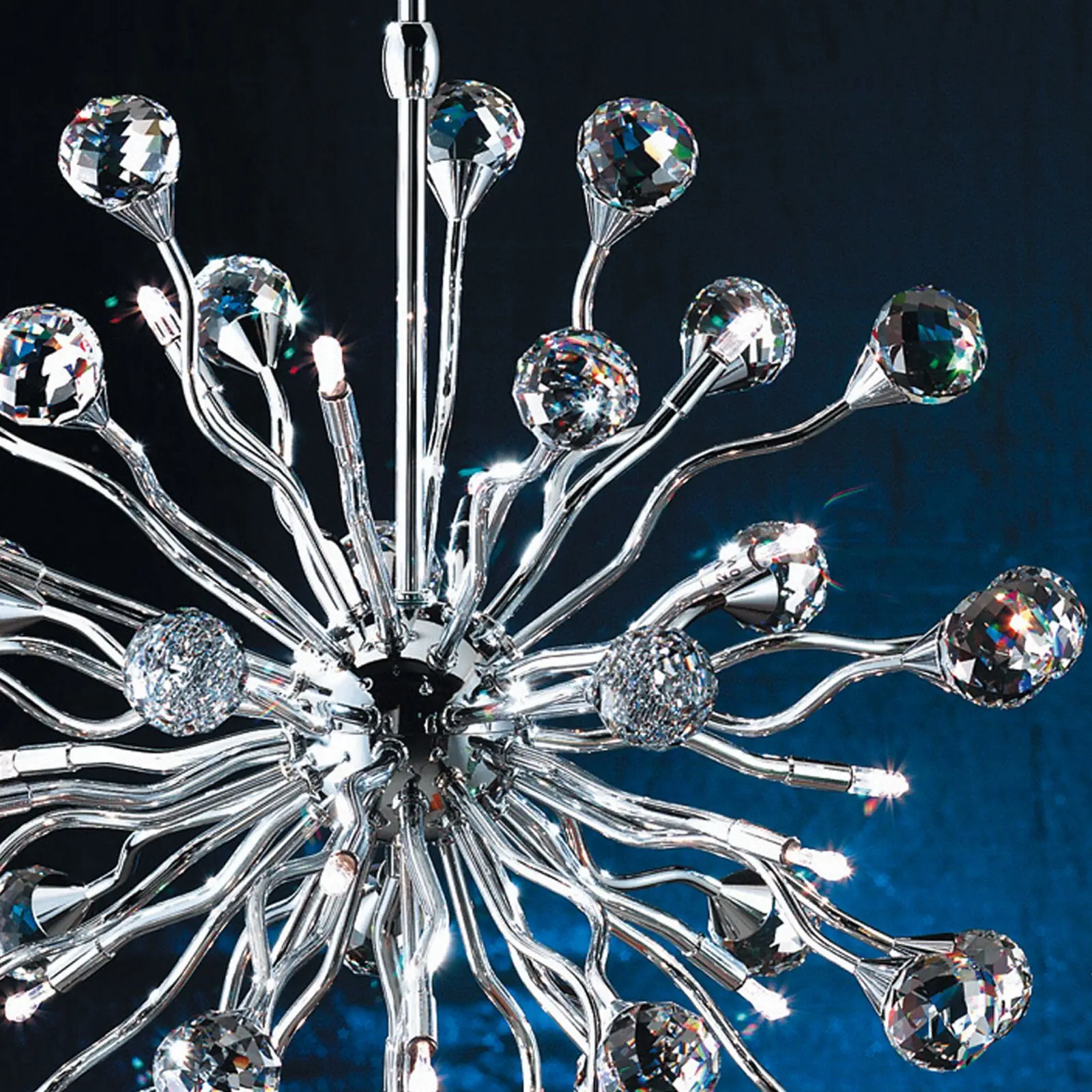 Luster GALAXY, 18 izvora svetla, hrom - 2