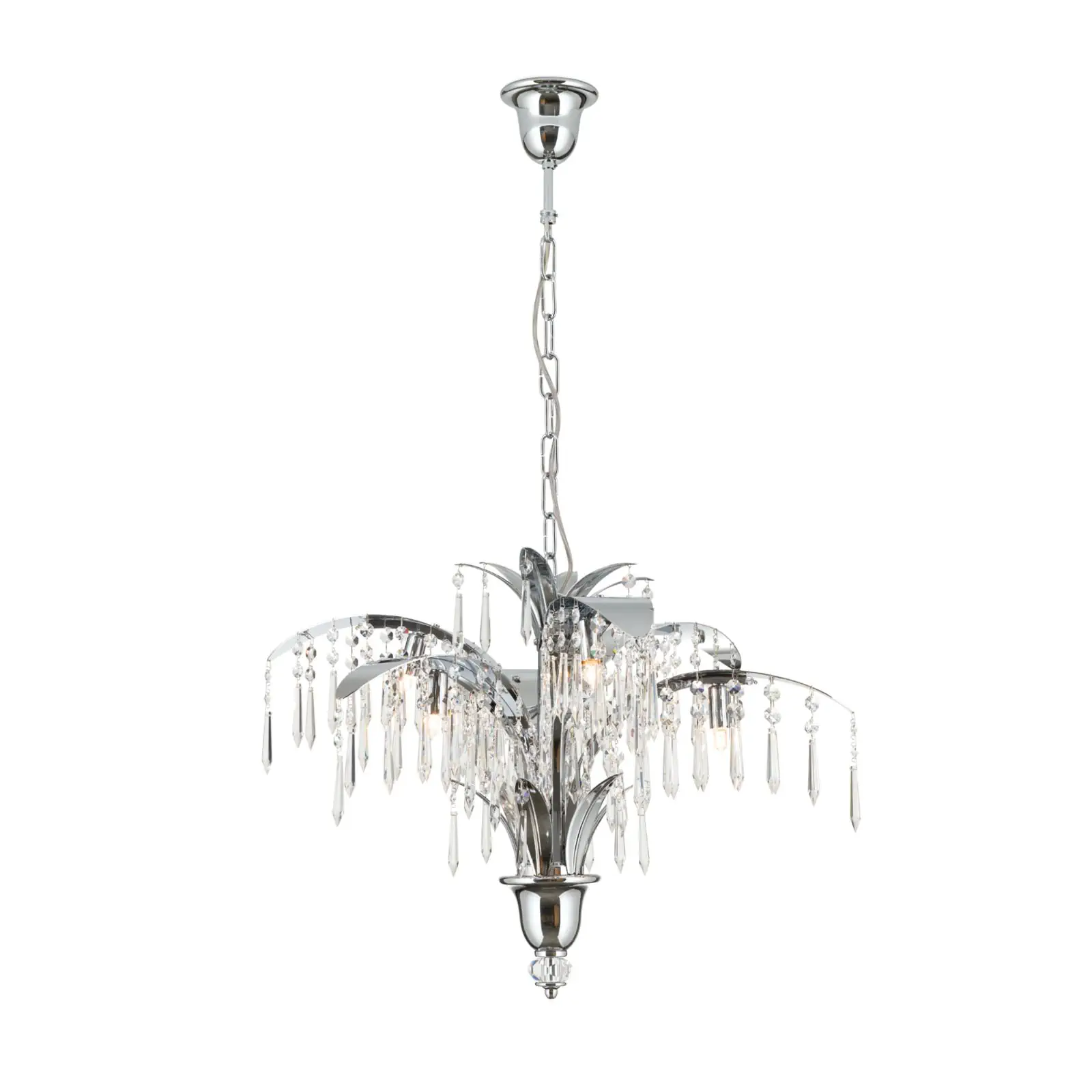 Luster PALME sa 6 izvora svetla, hromiran - 4