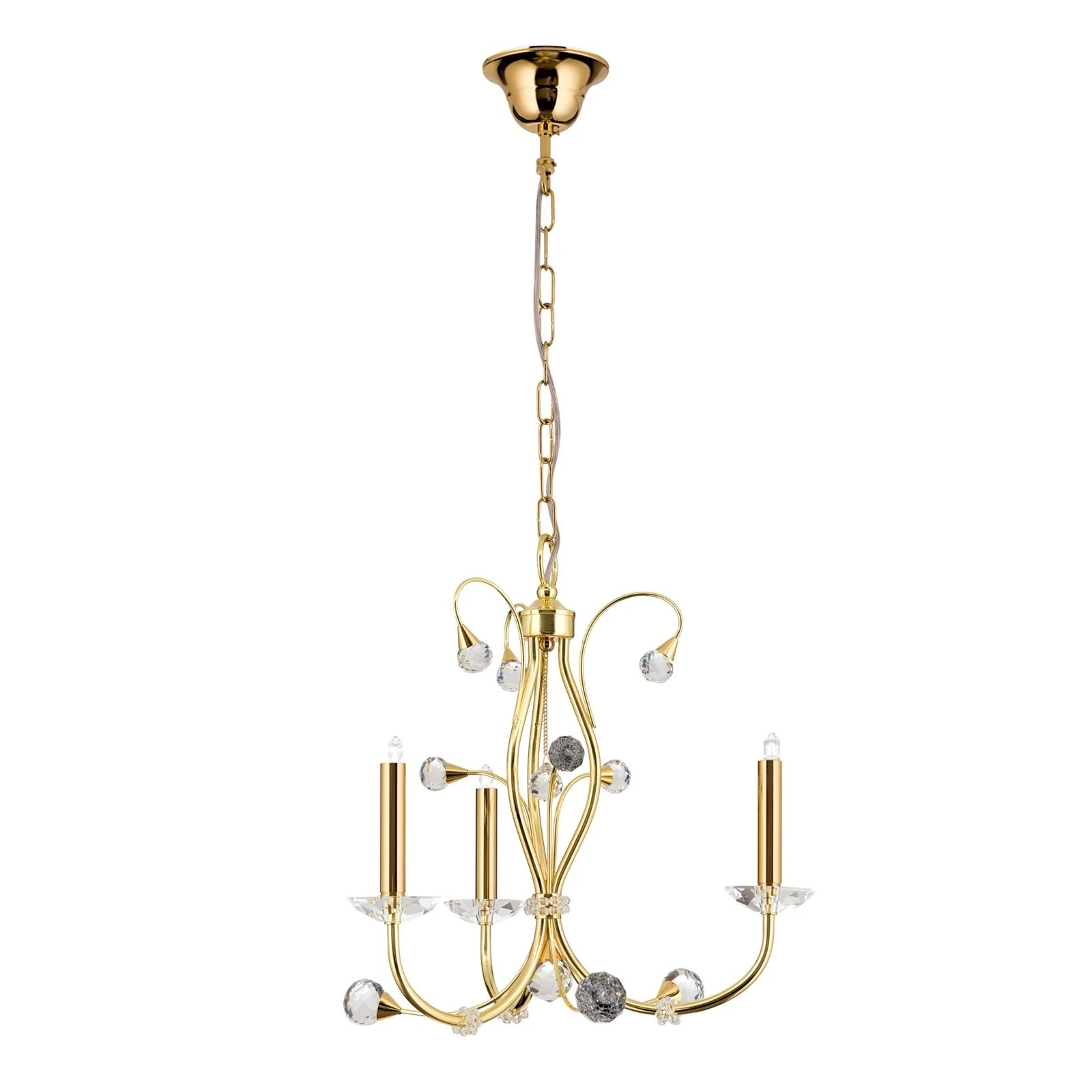 Luster EREMITAGE, 3 izvora svetla, 24-karatno pozlaćeno - 4