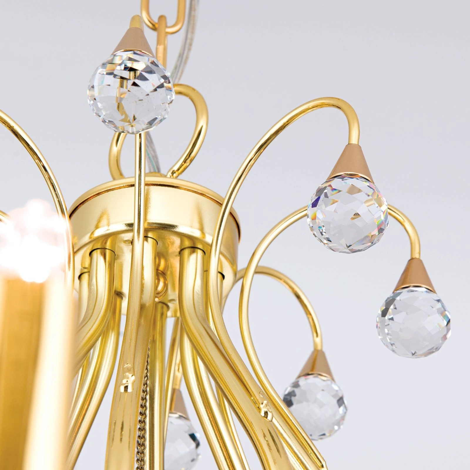 Luster EREMITAGE, 8 izvora svetla, 24-karatno pozlaćeno - 5