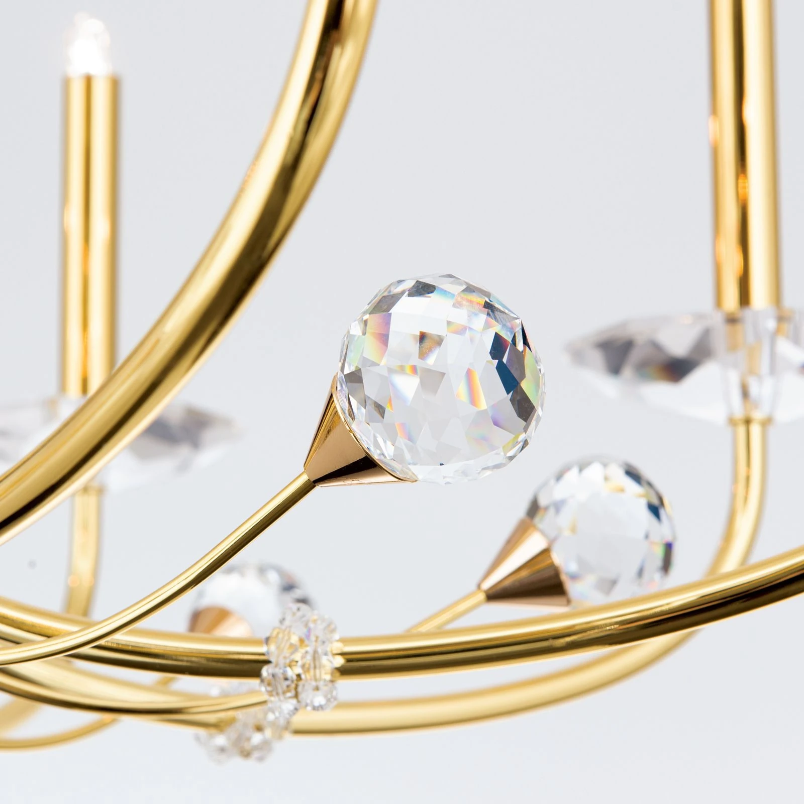 Luster EREMITAGE, 8 izvora svetla, 24-karatno pozlaćeno - 6