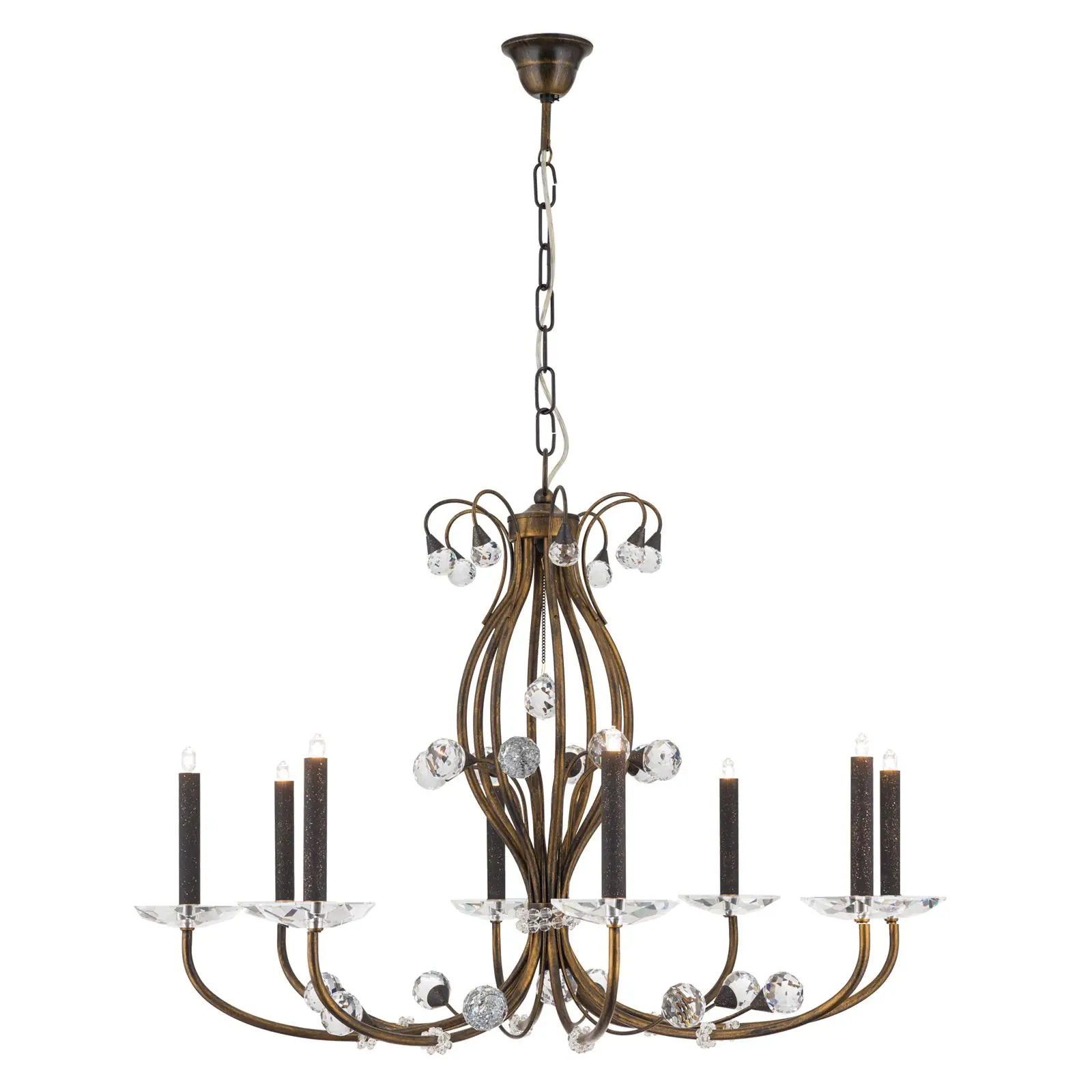 Luster EREMITAGE, 8 izvora svetla, antik - 4