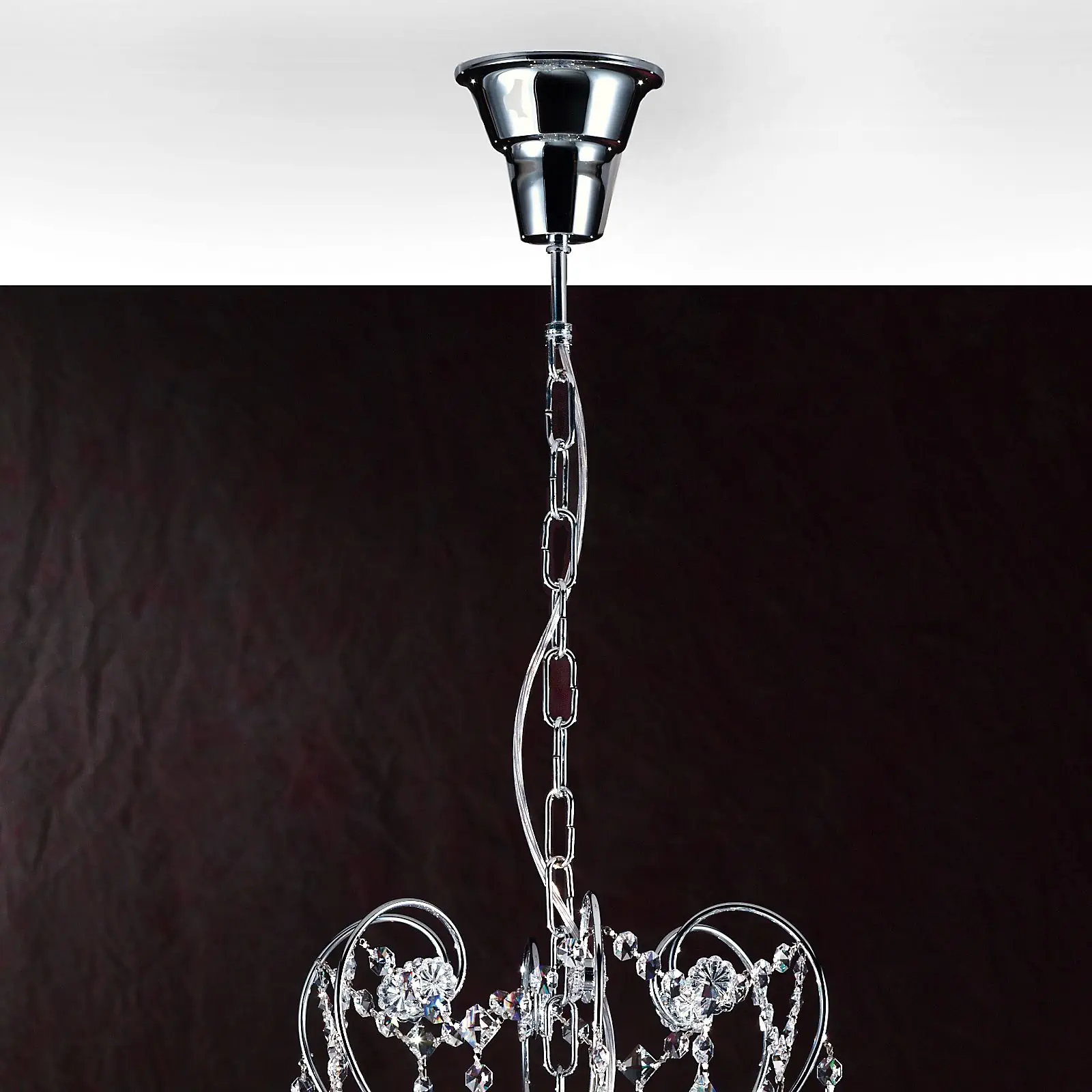 Luster KATHARINA, 6 izvora svetla, hrom, 75cm - 3