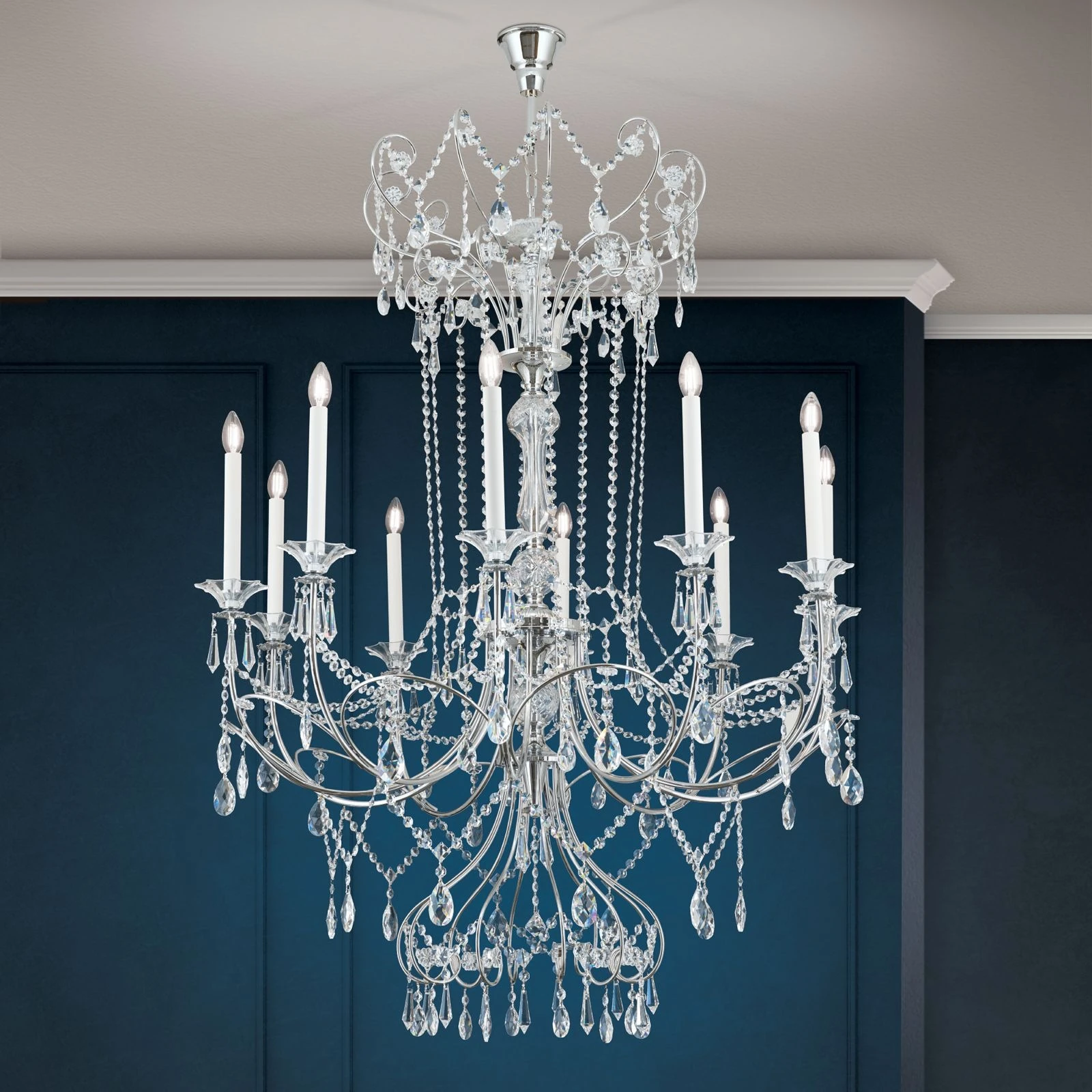 Luster KATHARINA, 10 izvora svetla, hrom - 2