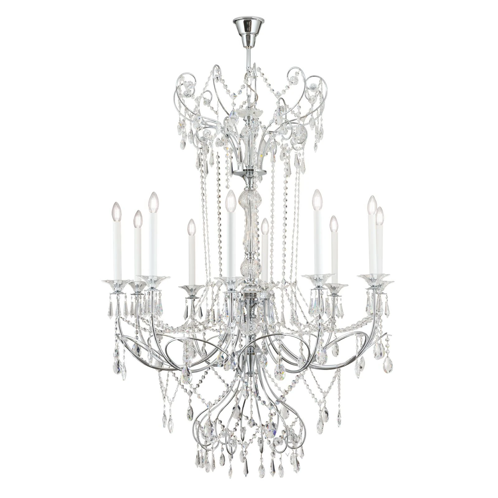 Luster KATHARINA, 10 izvora svetla, hrom - 4