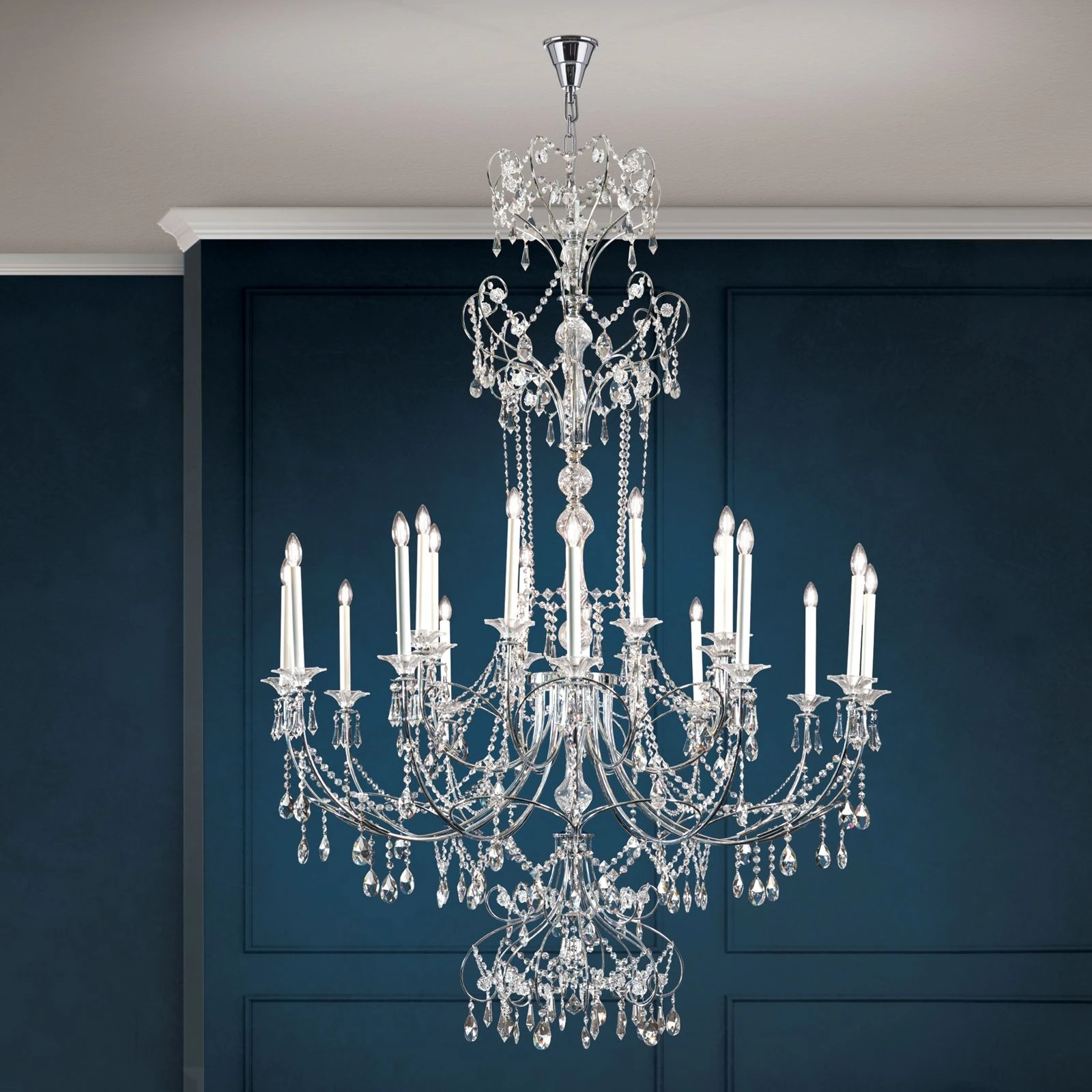 Luster KATHARINA, 20 izvora svetla, hrom - 1