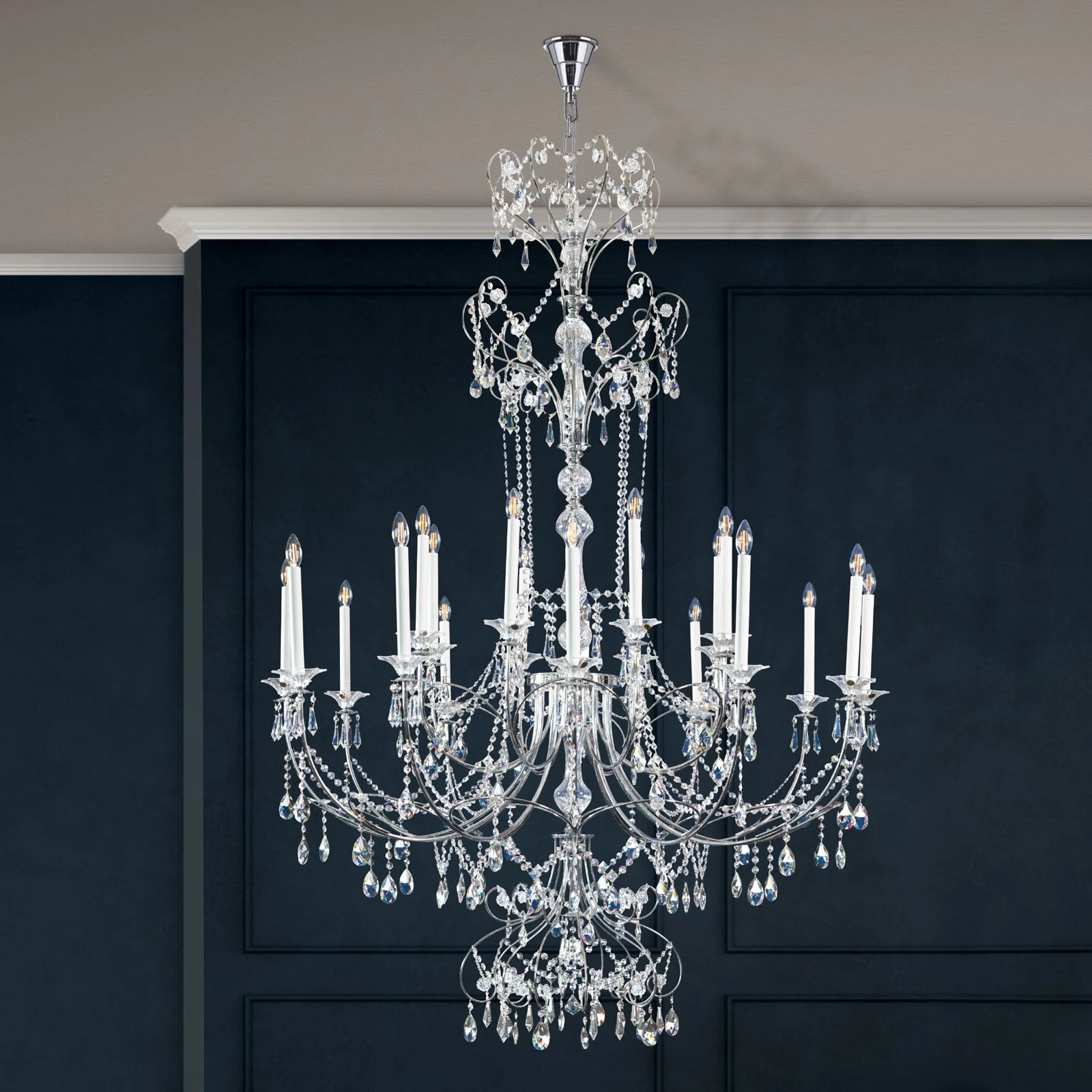 Luster KATHARINA, 20 izvora svetla, hrom - 3