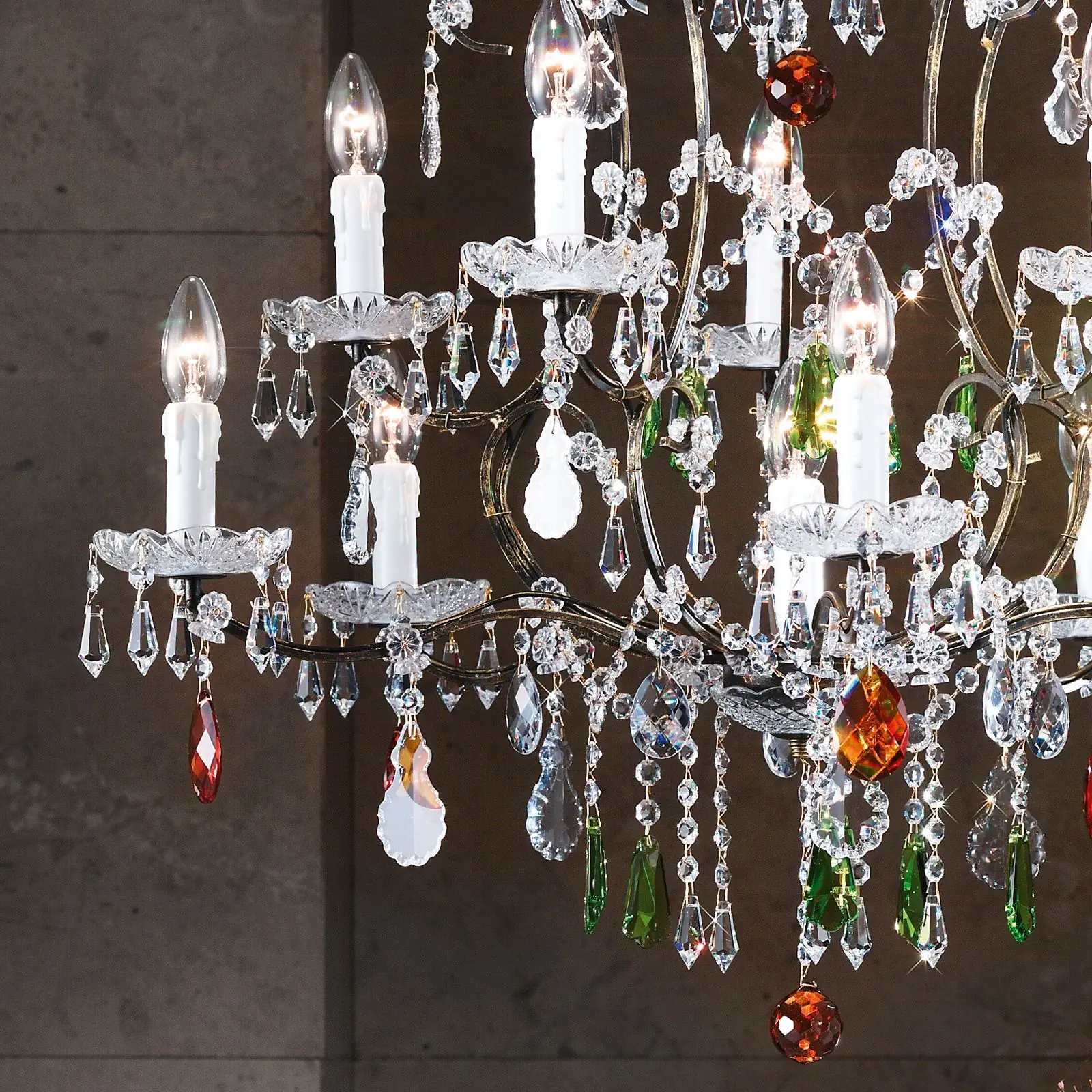 Luster VERONA, 11 izvora svetla, antik zlato - 2