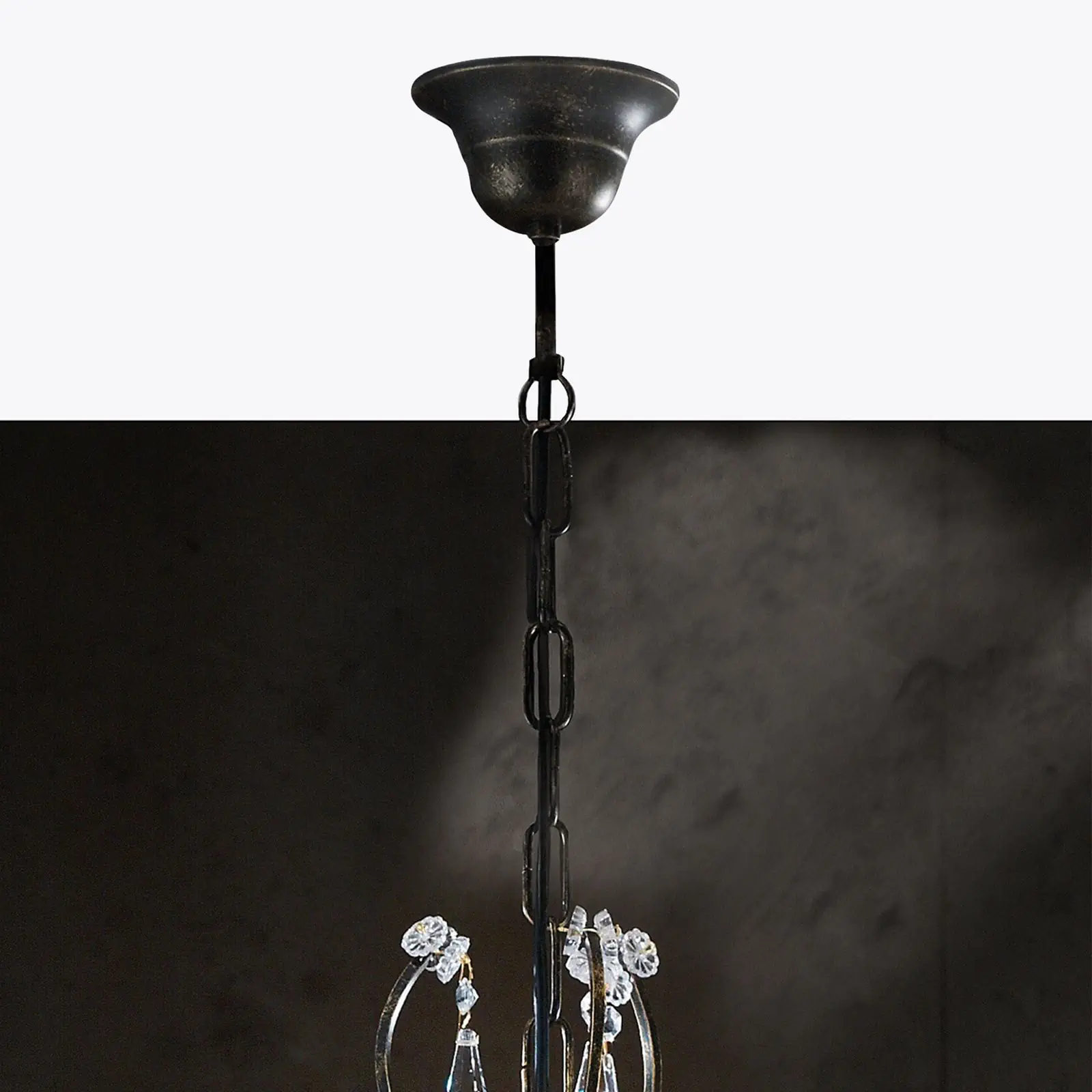 Luster VERONA, 11 izvora svetla, antik zlato - 3