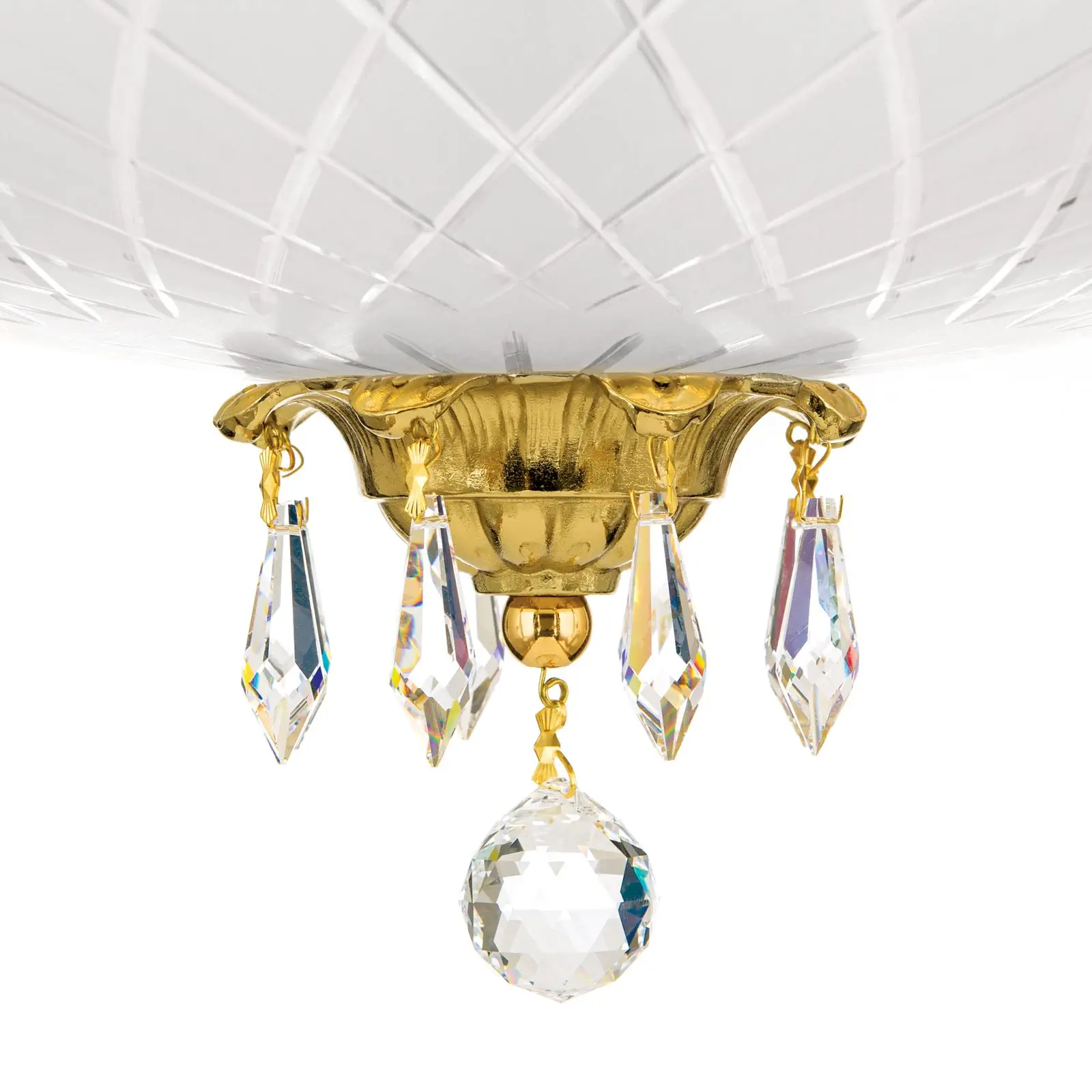 Luster EMPIRE CRYSTAL, 9 izvora svetla, zlato - 6