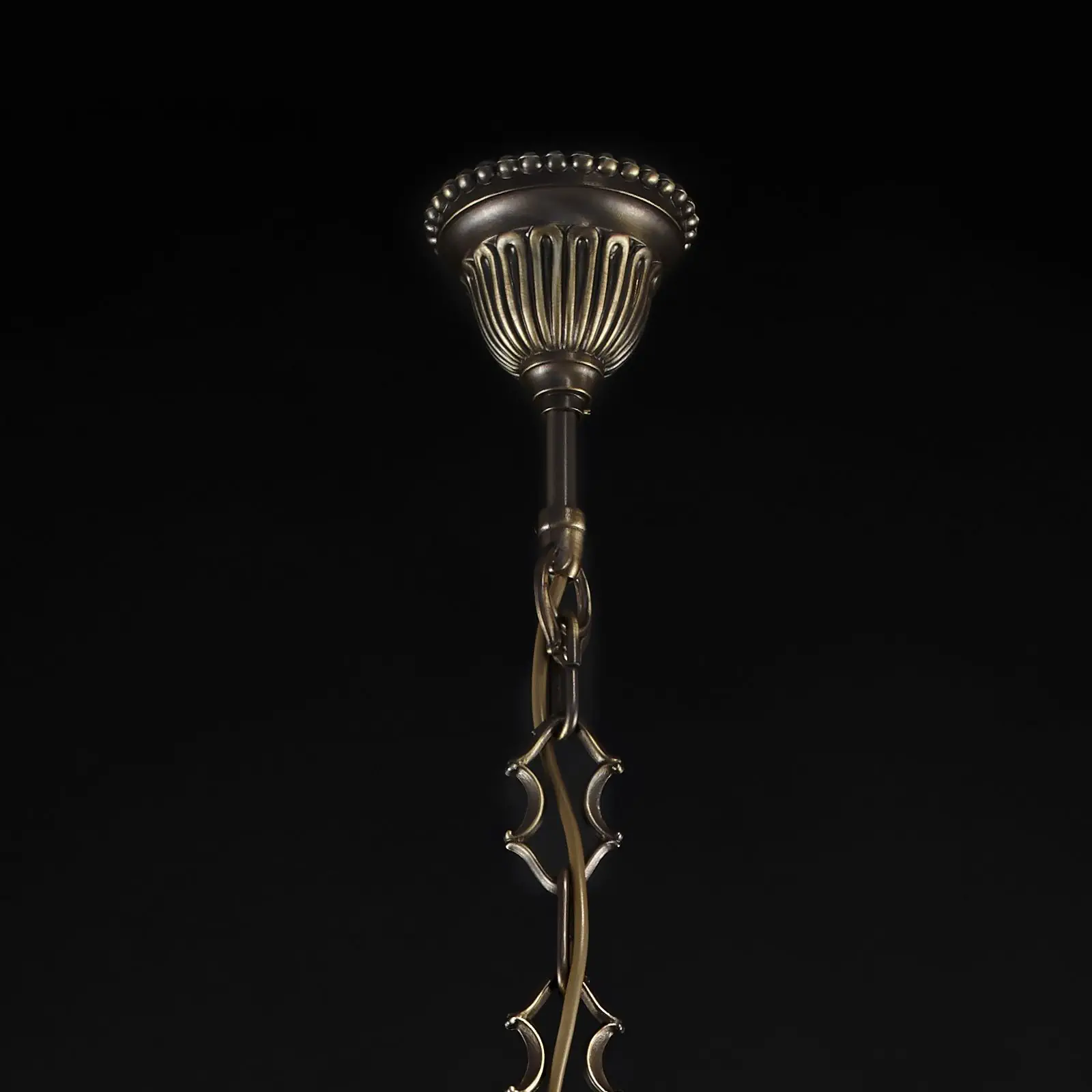 Luster EMPIRE CRYSTAL, 12 izvora svetla, antik patina - 4