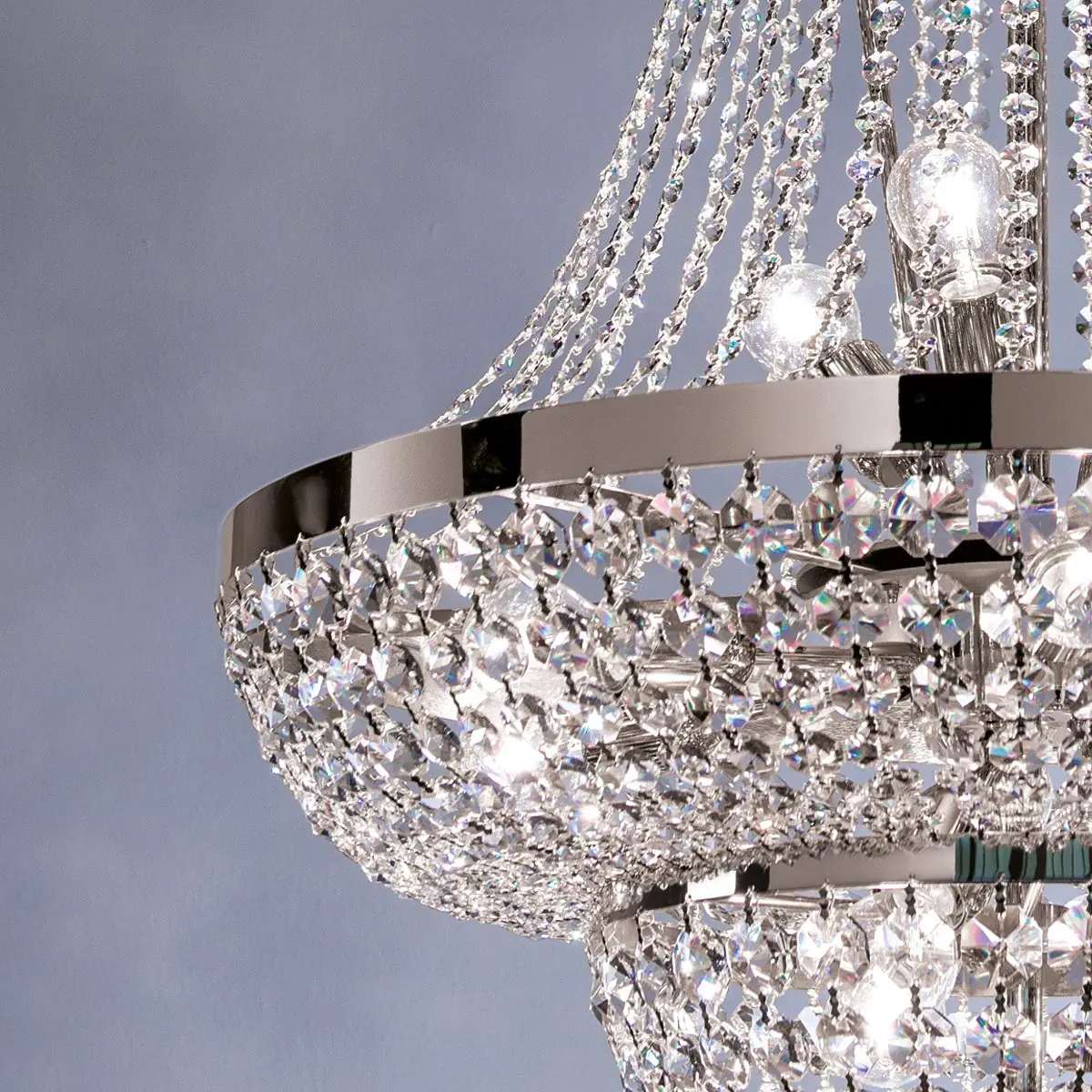 Luster SHERATON, 15 izvora svetla, hrom, 70 cm - 5