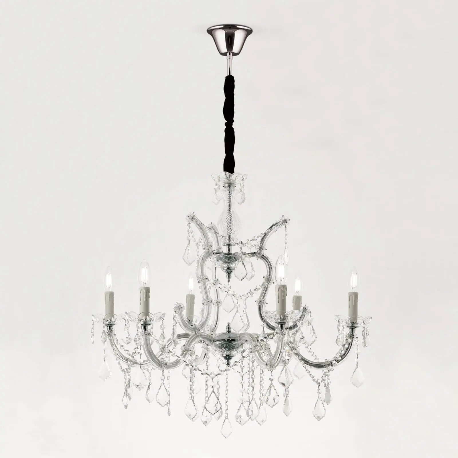 Luster THERESA, 6 izvora svetla, srebrni - 4