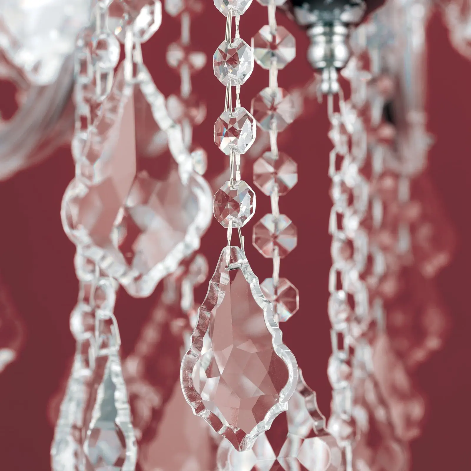 Luster THERESA, 12 izvora svetla, srebrni - 5