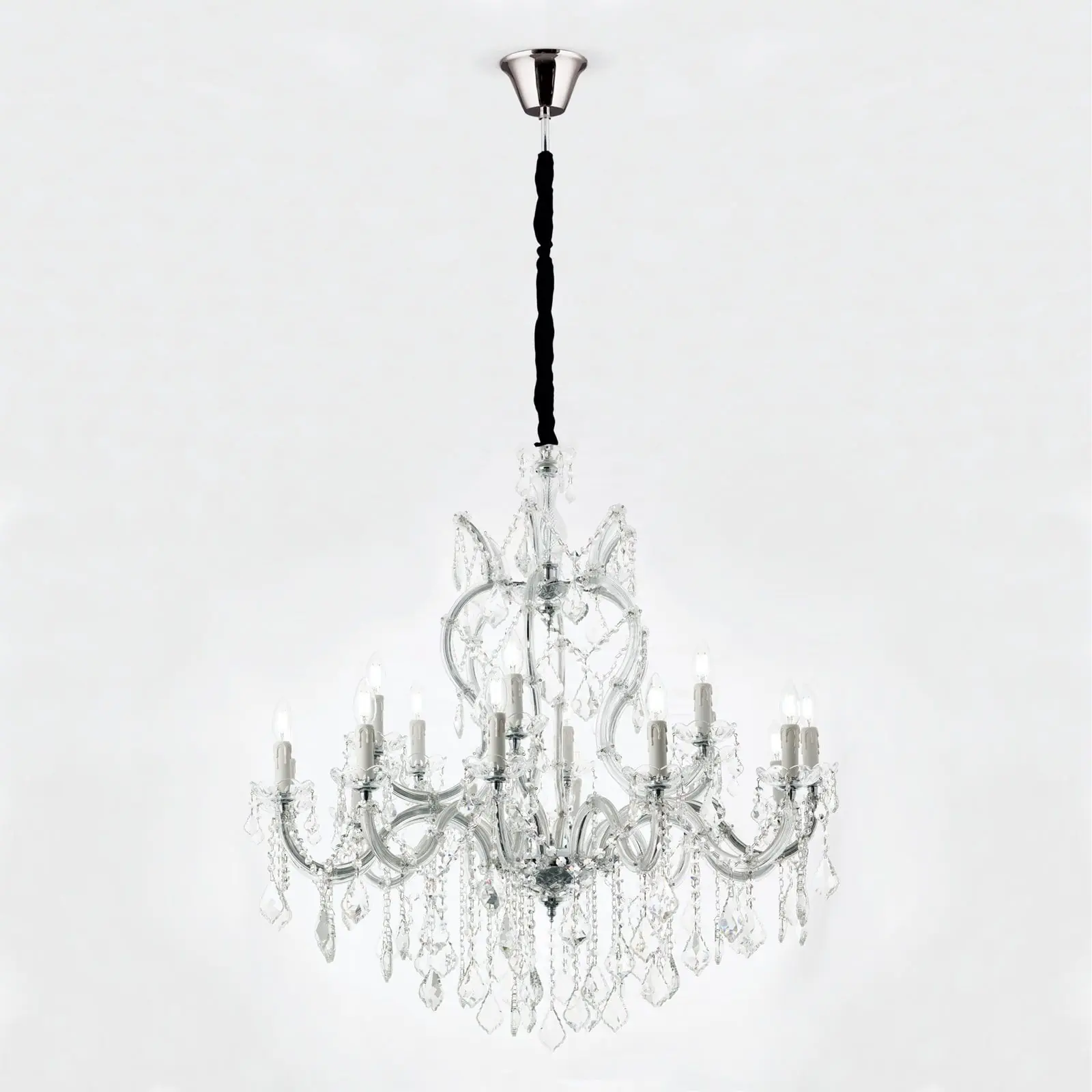 Luster THERESA, 18 izvora svetla, srebrni - 5