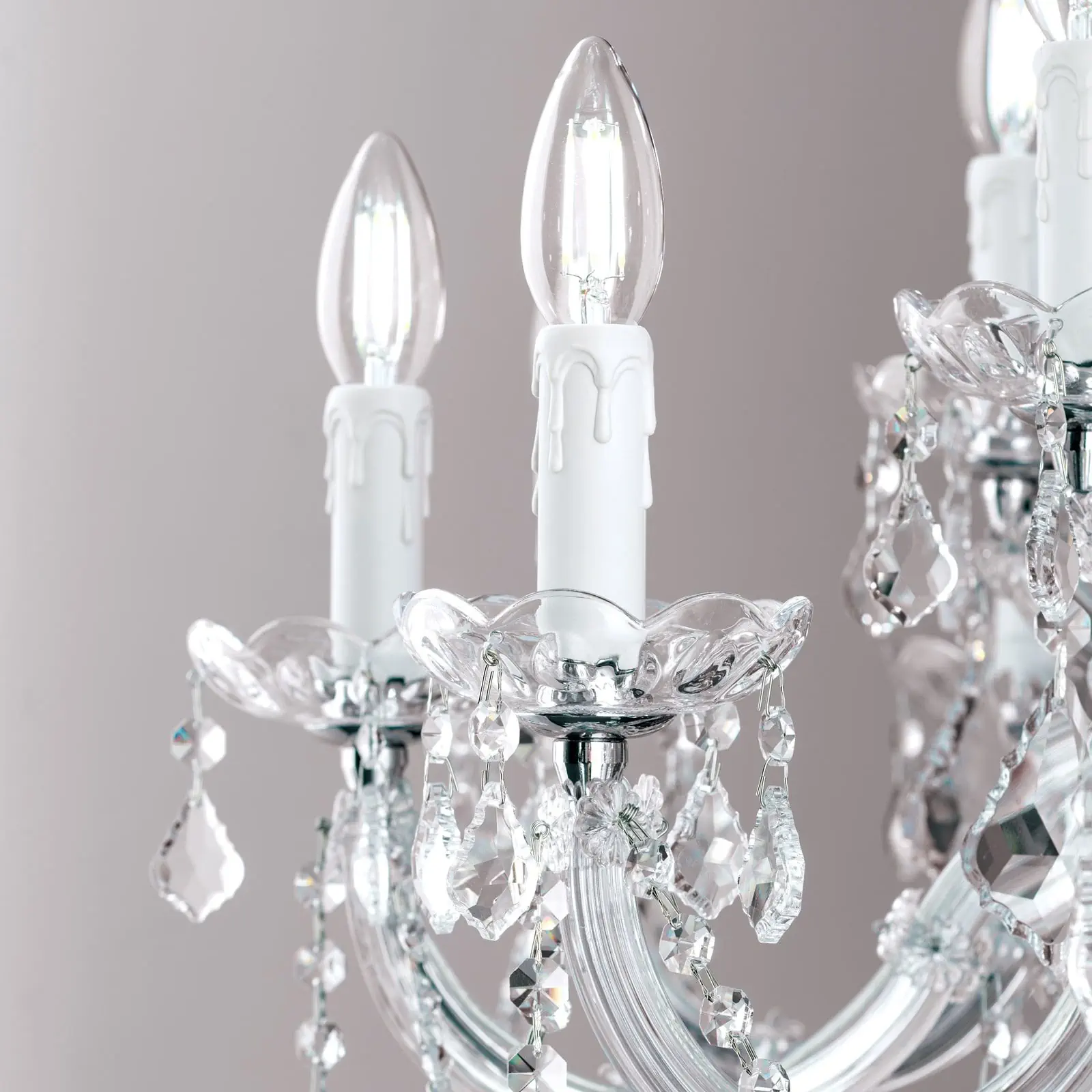 Luster THERESA, 18 izvora svetla, srebrni - 6