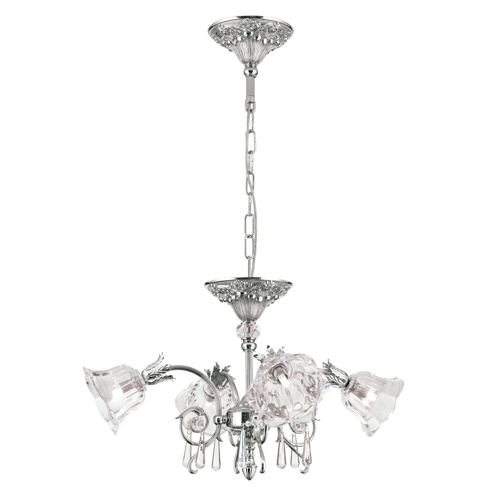 Luster LA BOHEME, 4 izvora svetla, antik srebro - 4