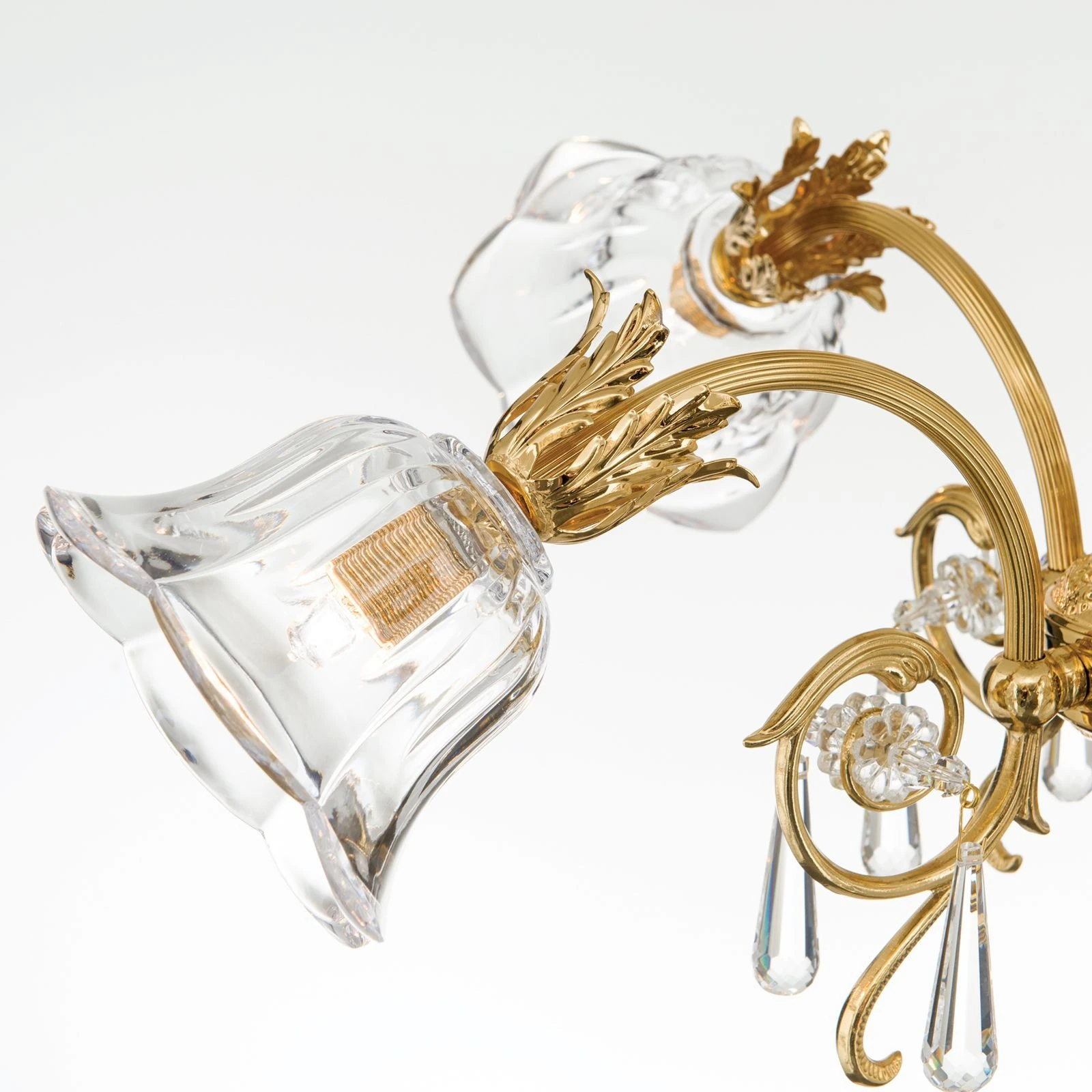 Luster LA BOHEME, 4 izvora svetla, 24-karatno pozlaćeno - 5