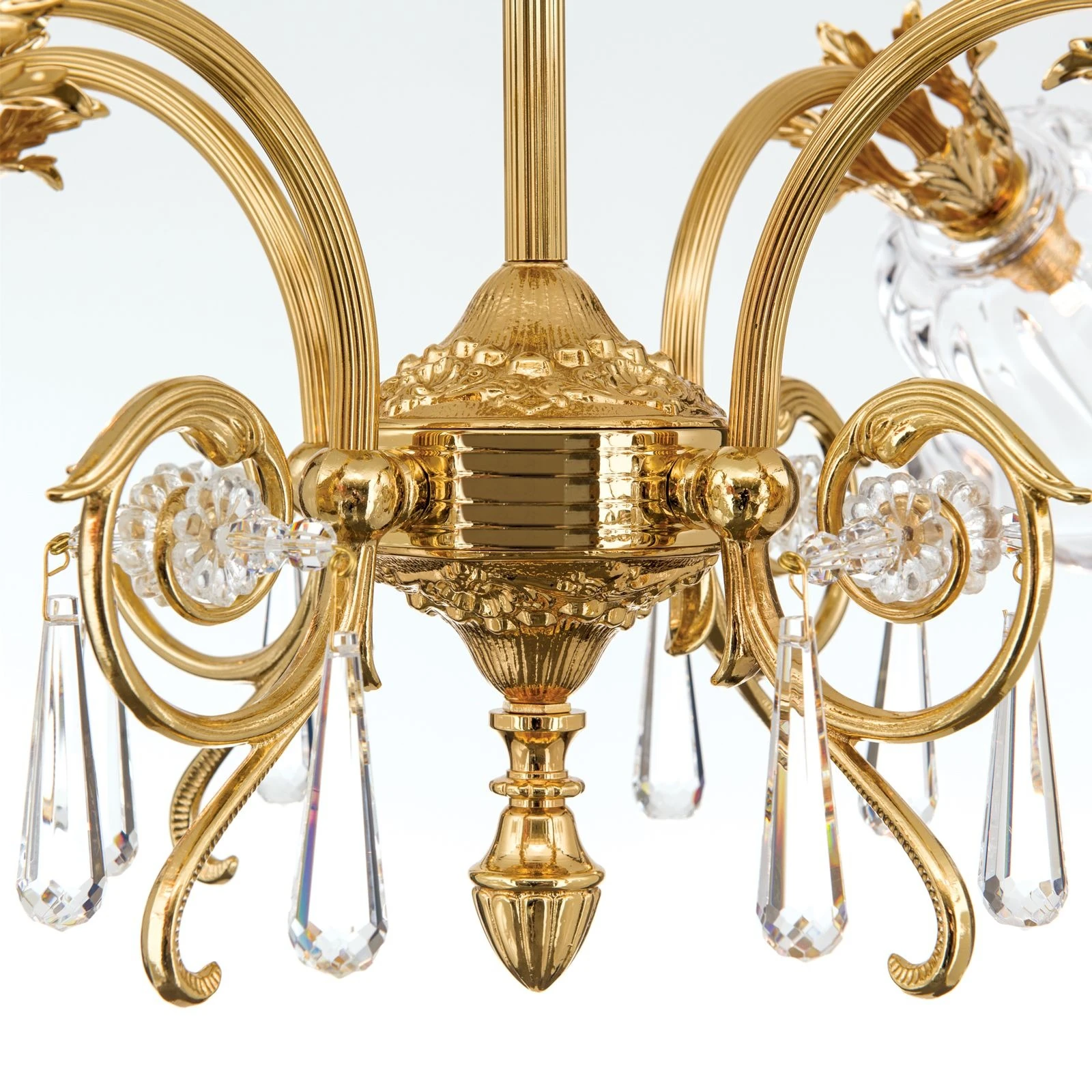 Luster LA BOHEME, 4 izvora svetla, 24-karatno pozlaćeno - 6