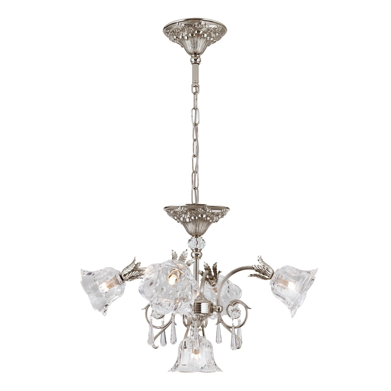 Luster LA BOHEME, 5 izvora svetla, antik srebro - 4
