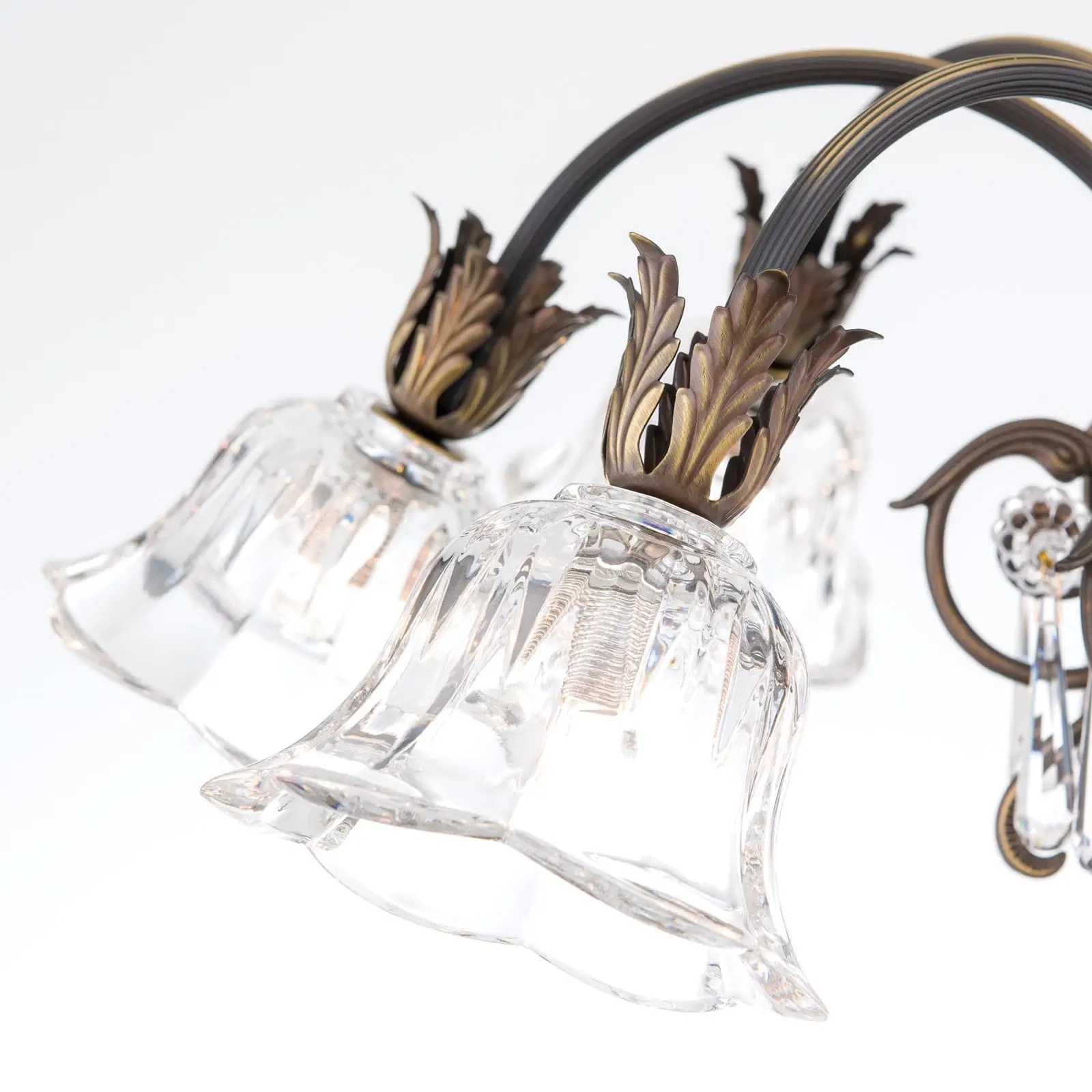 Luster LA BOHEME, 8 izvora svetla, stara patina - 5