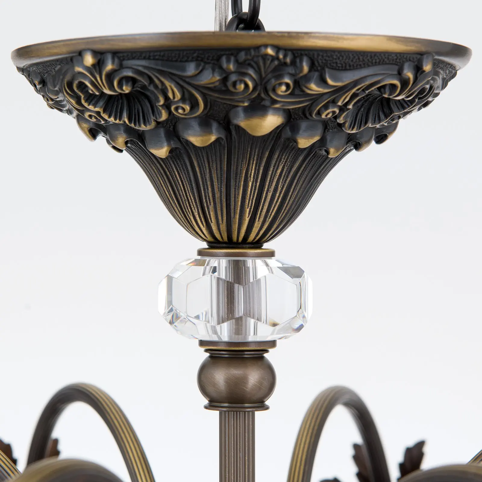 Luster LA BOHEME, 8 izvora svetla, stara patina - 6