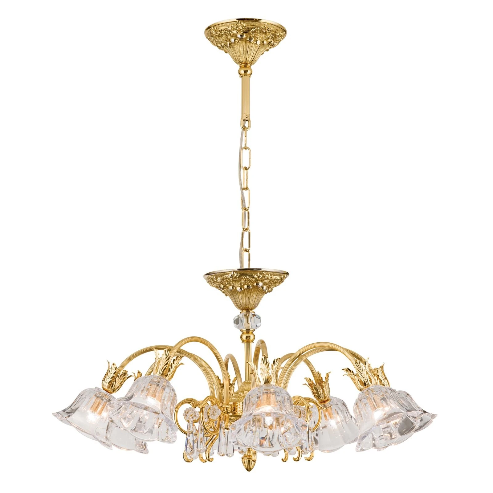 Luster LA BOHEME, 8 izvora svetla, 24-karatno pozlaćeno - 4