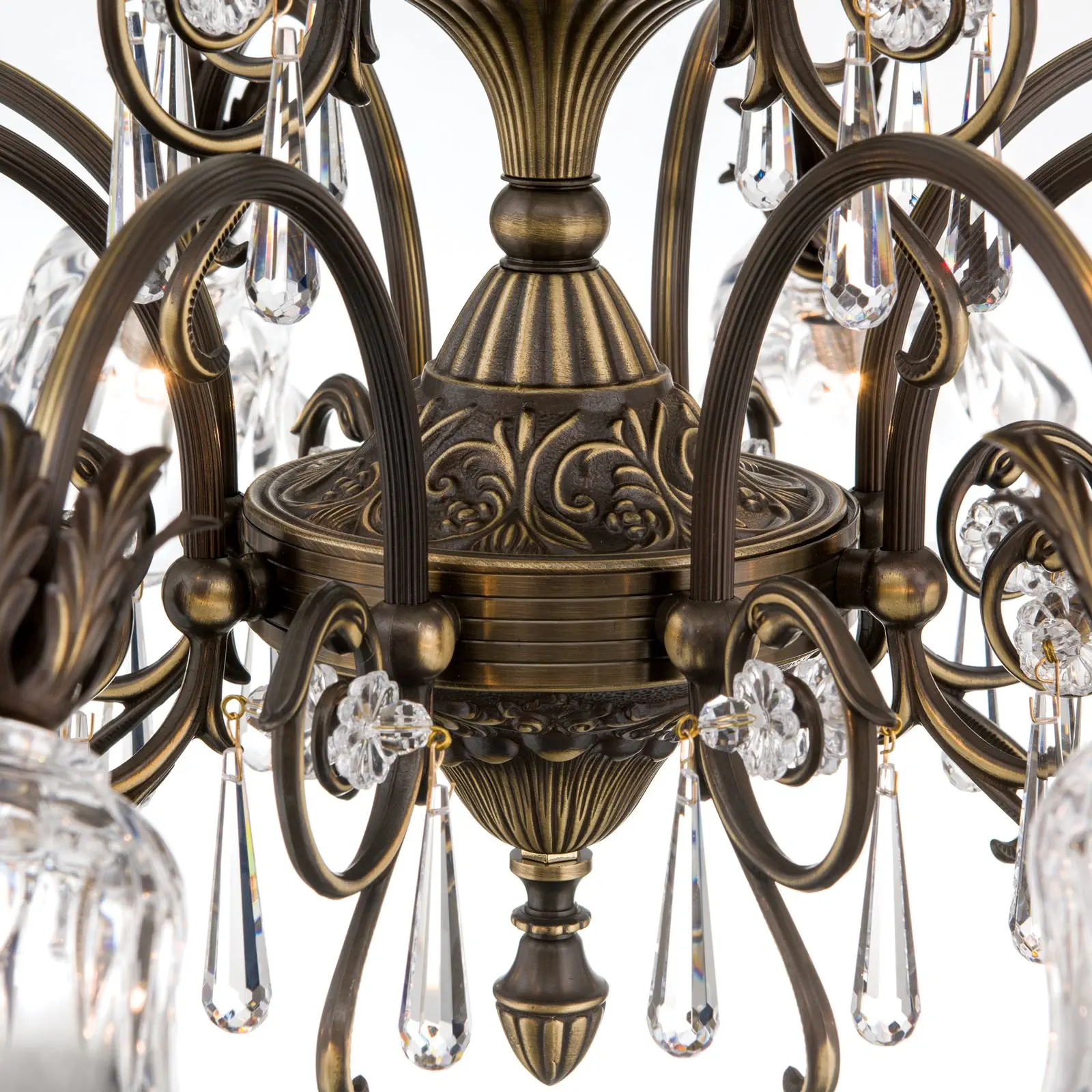 Luster LA BOHEME, 12 izvora svetla, stara patina - 6