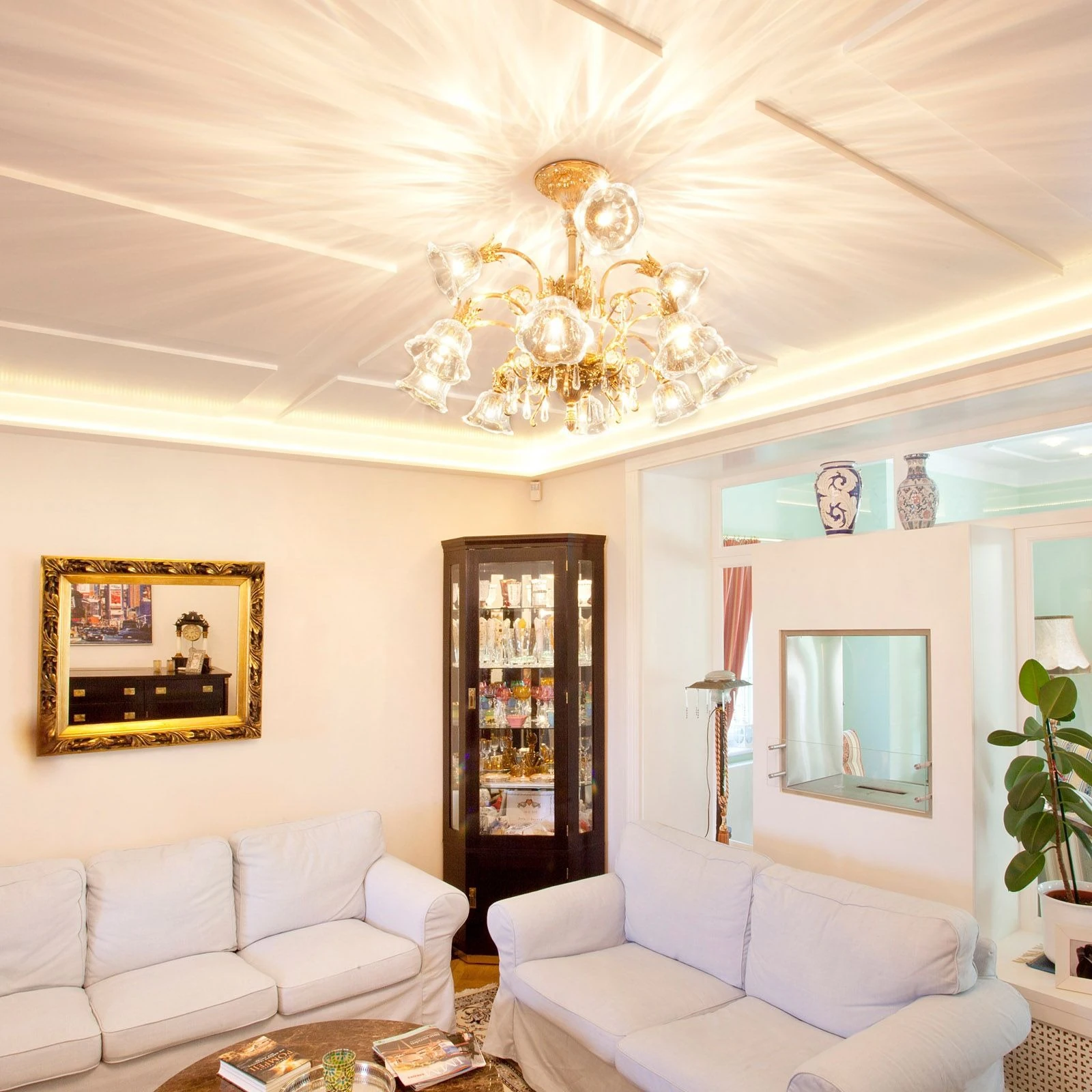 Luster LA BOHEME, 12 izvora svetla, 24-karatno pozlaćeno - 9