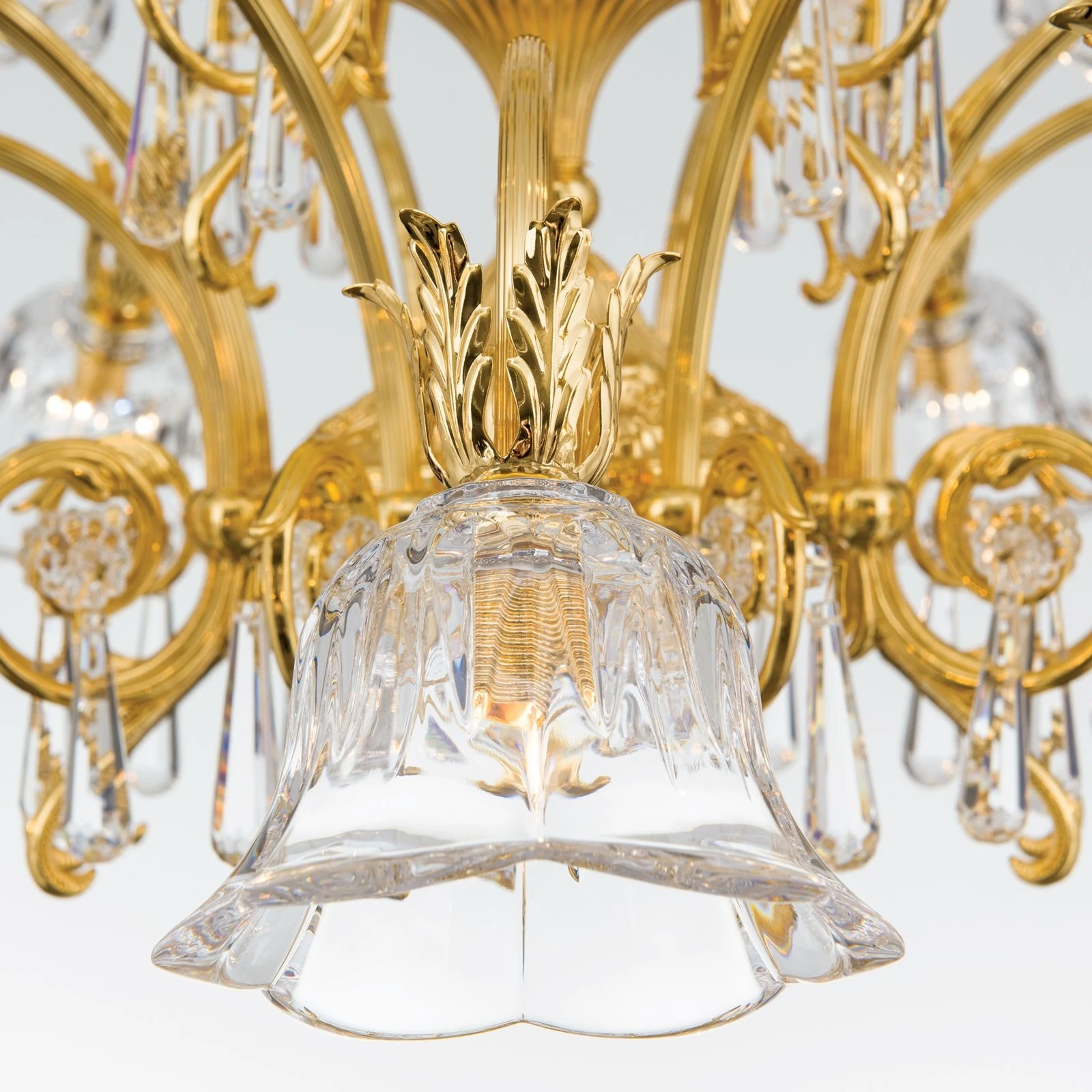 Luster LA BOHEME, 16 izvora svetla, 24-karatno pozlaćeno - 5