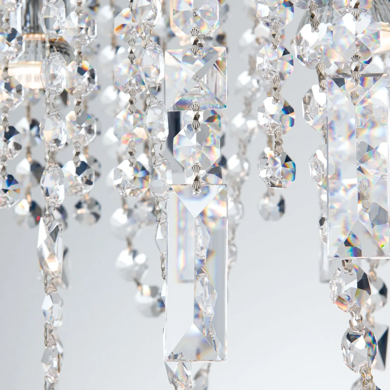 Viseća lampa KRISTALLDESIGN, ovalnog oblika, 90x25cm, hromirana - 5